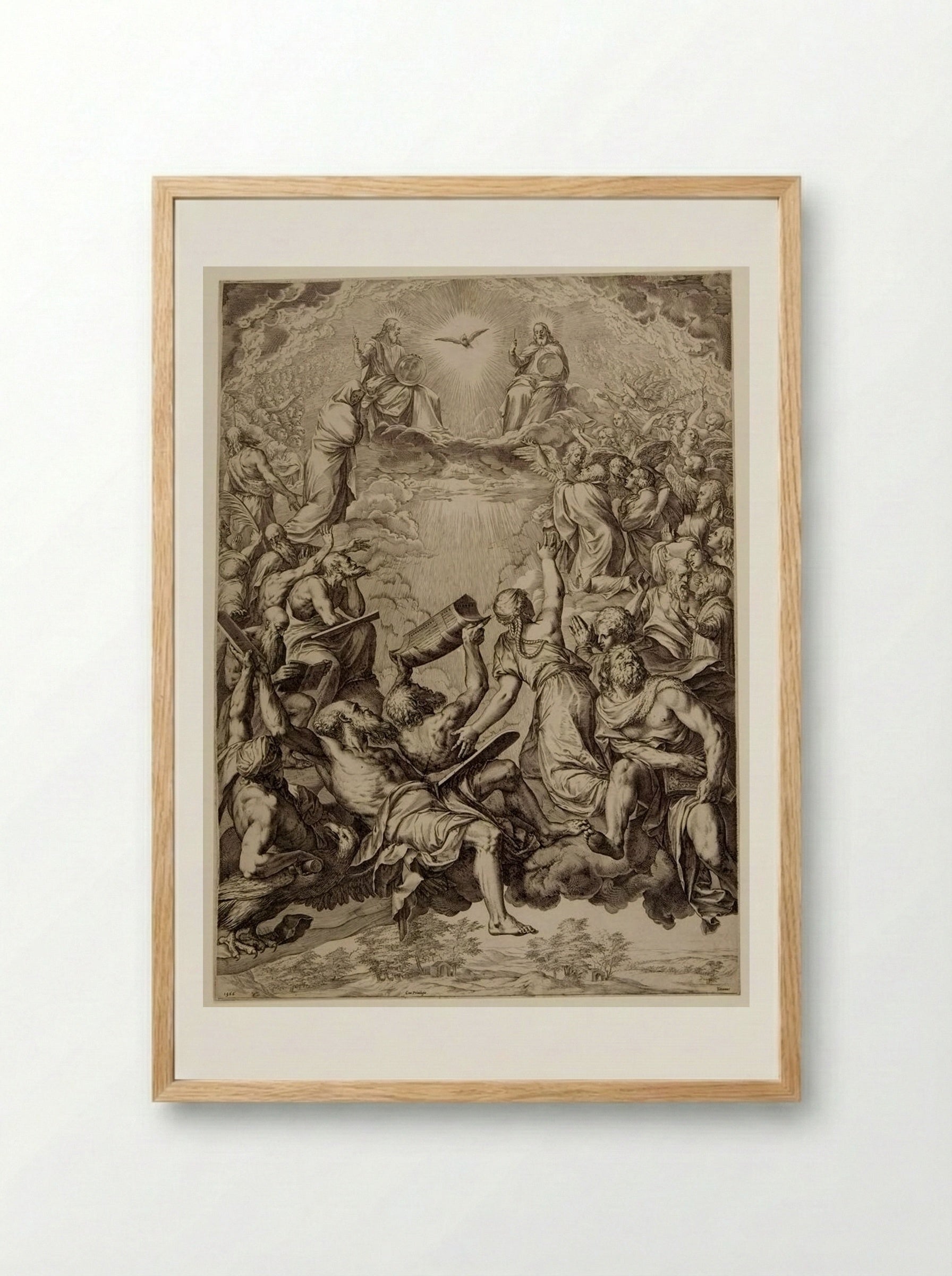 La Gloria - Cornelis Cort - Framed Print Wood