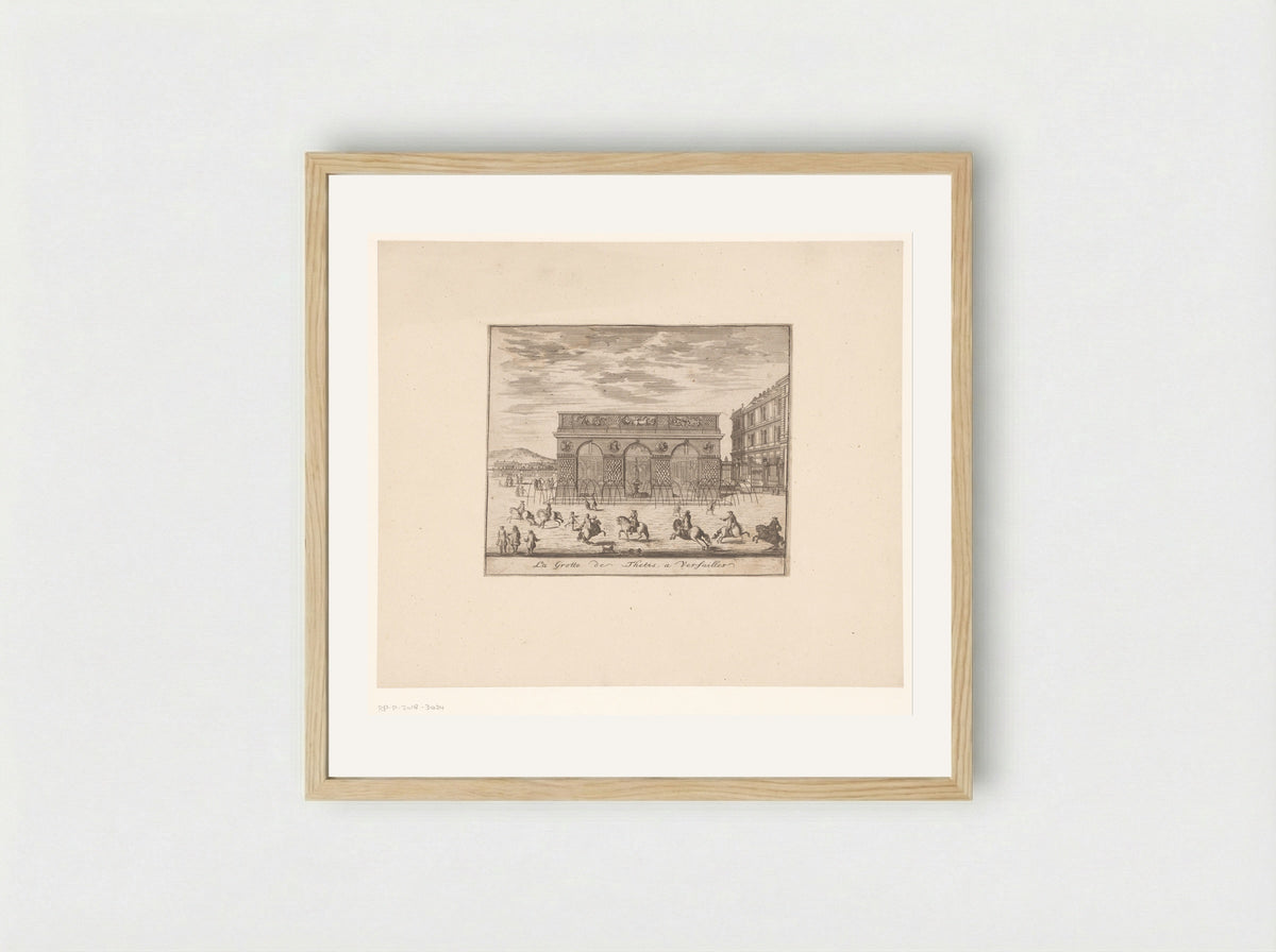La Grotte de Thetis, a Versailles - Nicolas Langlois - Framed Print Wood