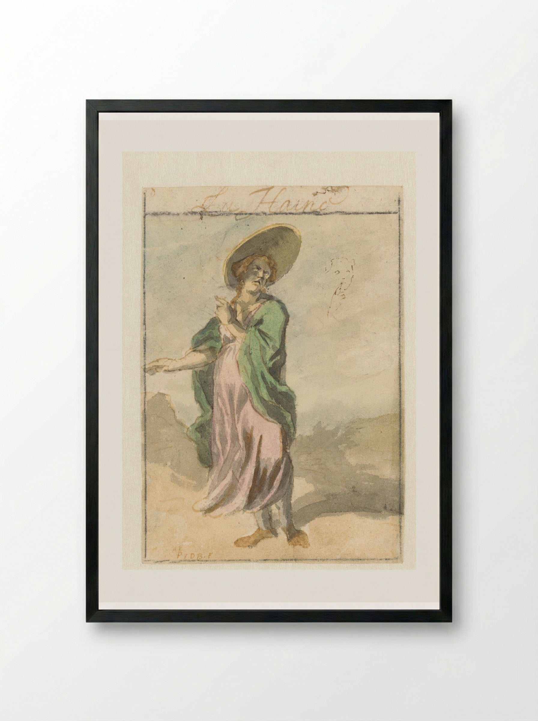 La Haine (Hatred) - Pieter van den Berge - Framed Print Black