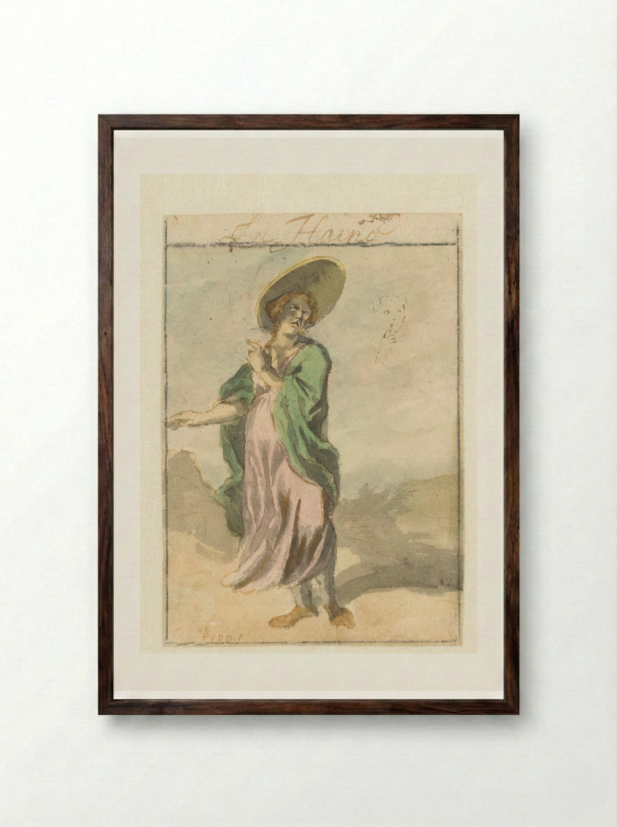 La Haine (Hatred) - Pieter van den Berge - Framed Print Dark Wood