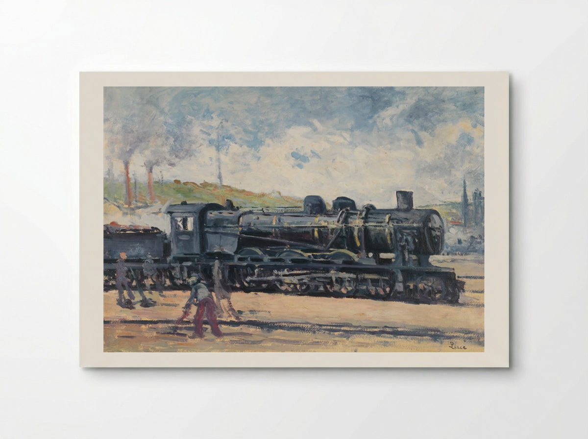 La Locomotive, Environs De Charleroi - Maximilien Luce - Poster