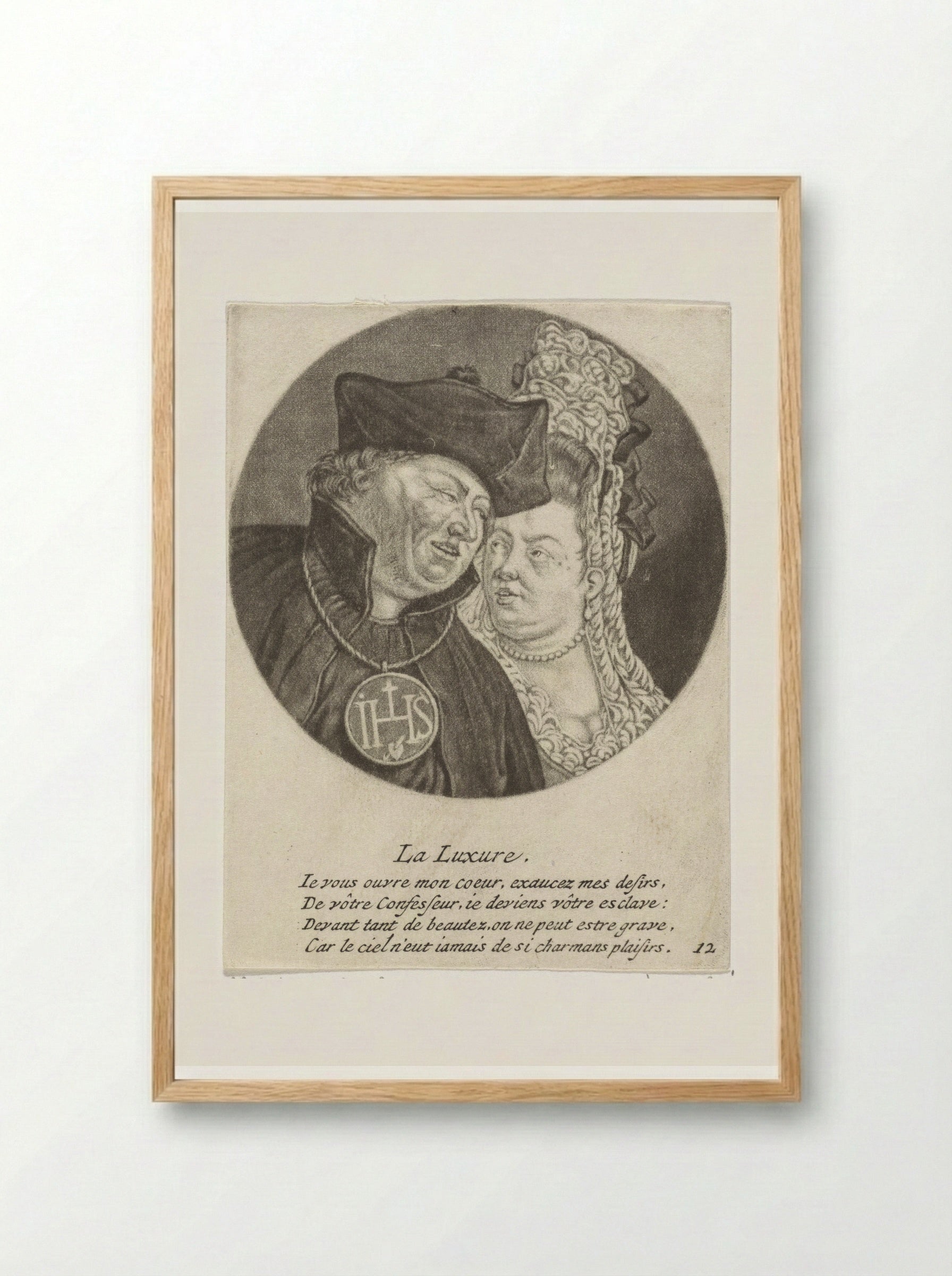 La Luxure - Jacob Gole - Framed Print Wood