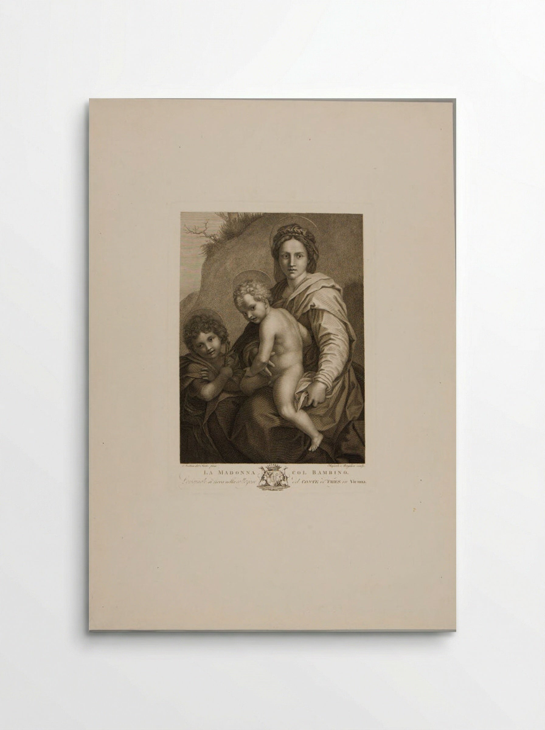 La Madonna col Bambino - Raphael Morghen - Poster