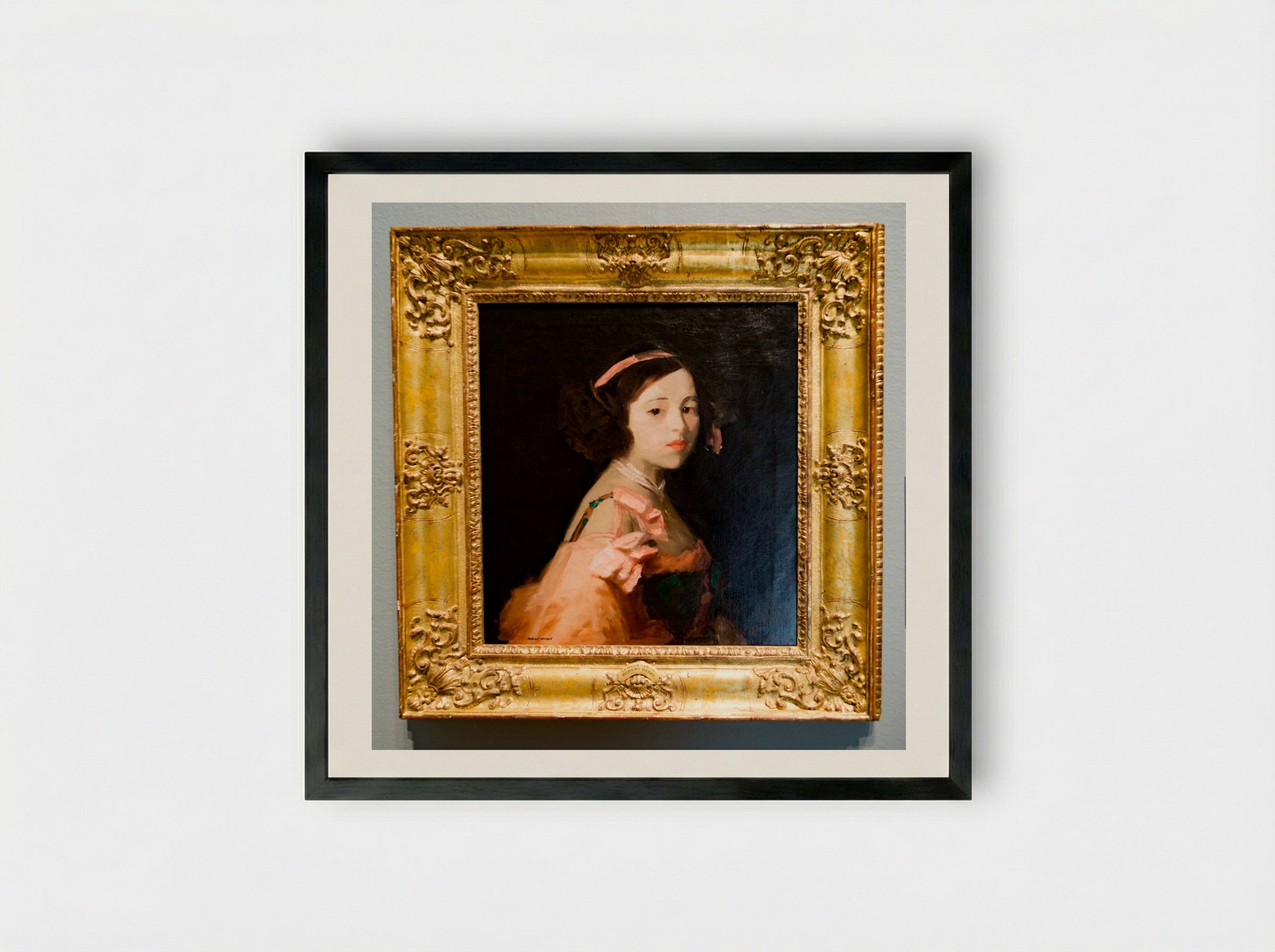 La Madrileñita - Robert Henri - Framed Print Black
