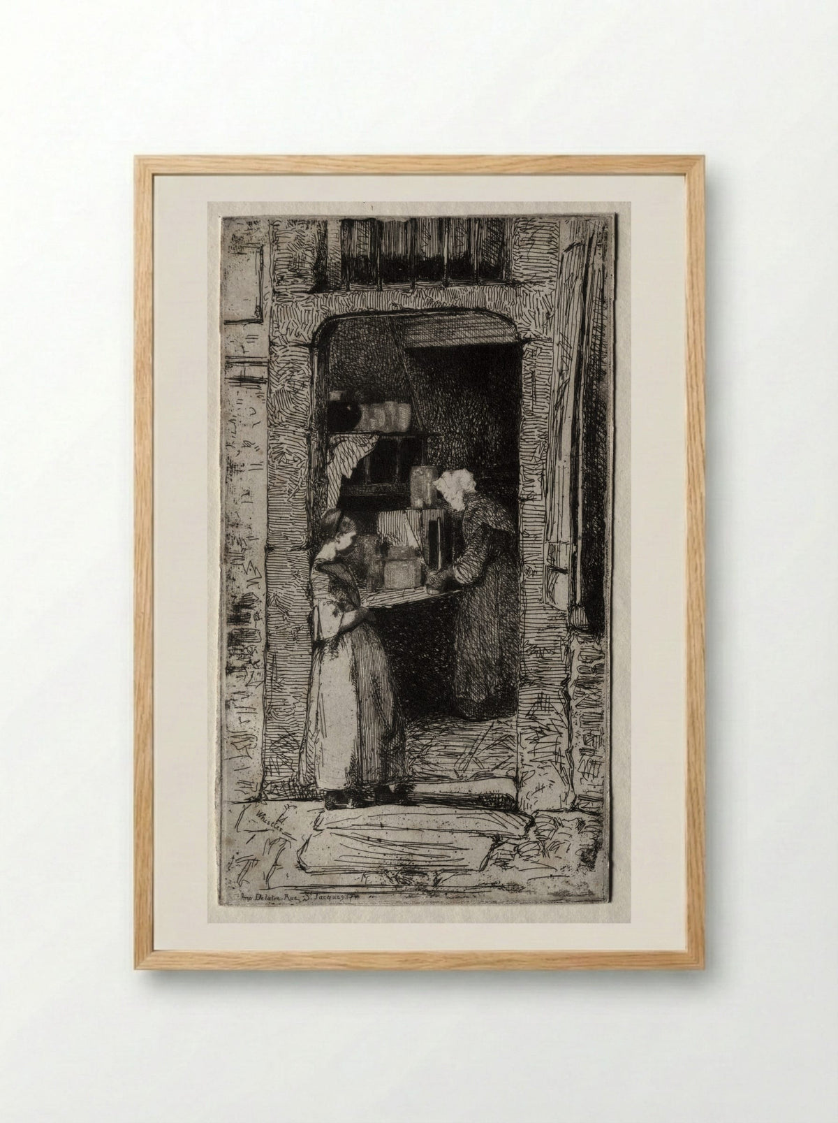 La Marchande de Moutarde - James McNeill Whistler - Framed Print Wood