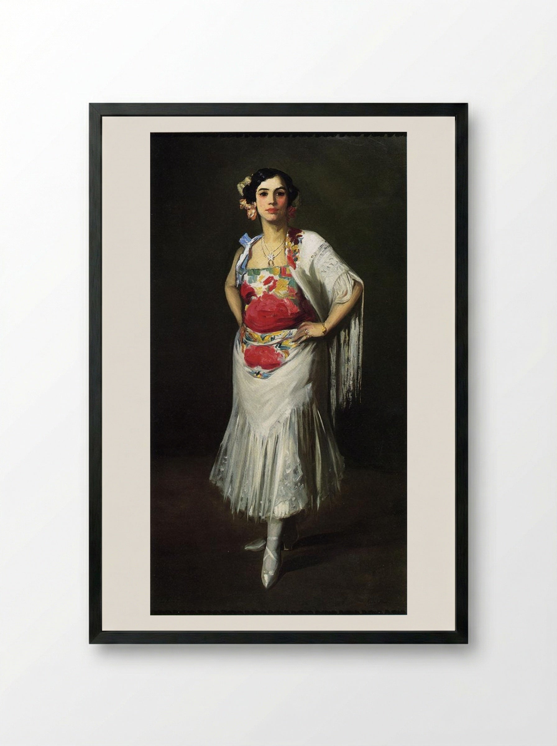 La Mora - Robert Henri - Framed Print Black