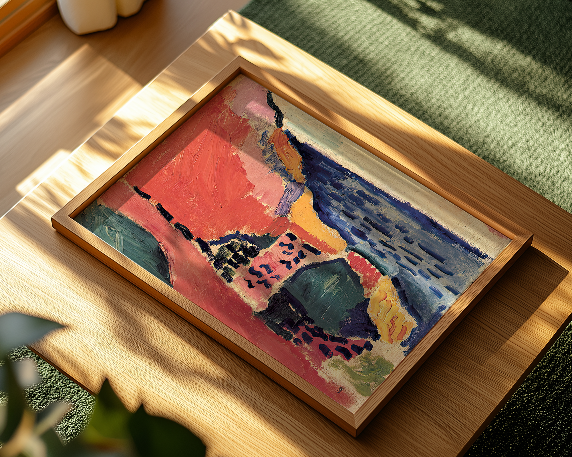 La-Moulade,-Collioure-in-the-Summer-by-Henri-Matisse-–-Fauvist-Mediterranean-Landscape-Print mockup