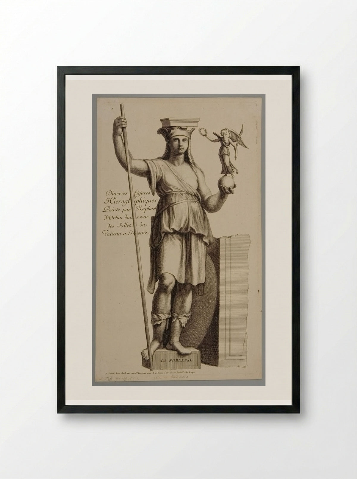 La Noblesse - Gérard Audran - Framed Print Black