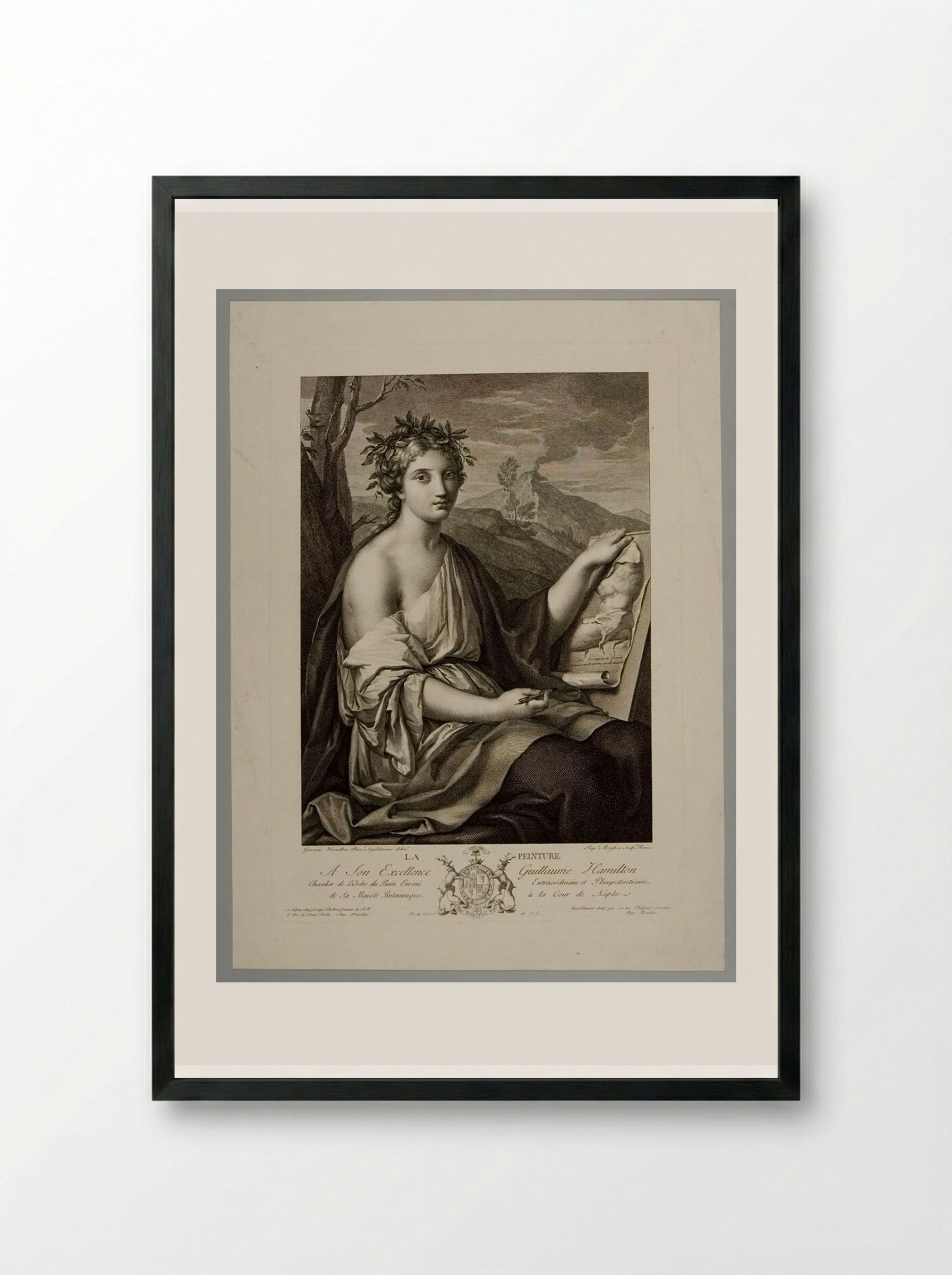 La Peinture - Raphael Morghen - Framed Print Black