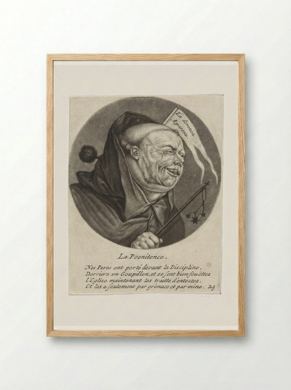 La Poenitence - Jacob Gole - Framed Print Wood