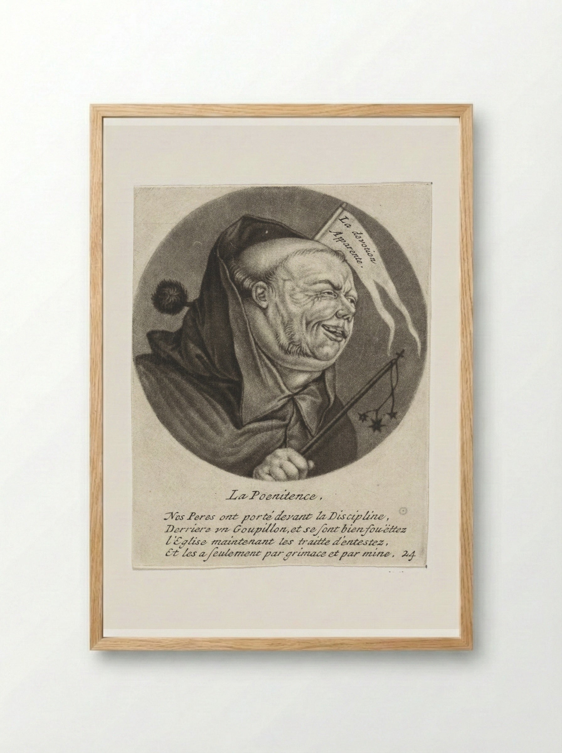 La Poenitence - Jacob Gole - Framed Print Wood