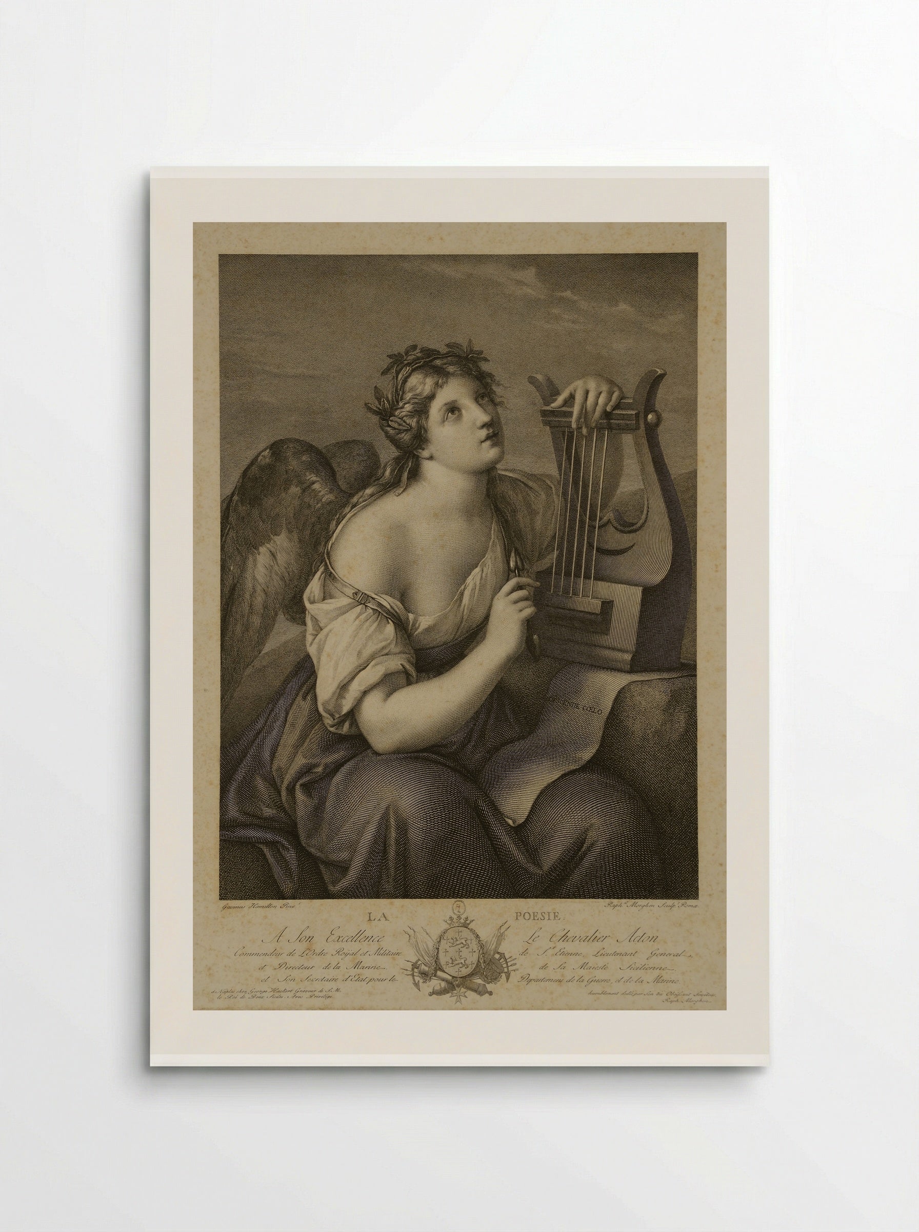 La Poesia - Raphael Morghen - Poster