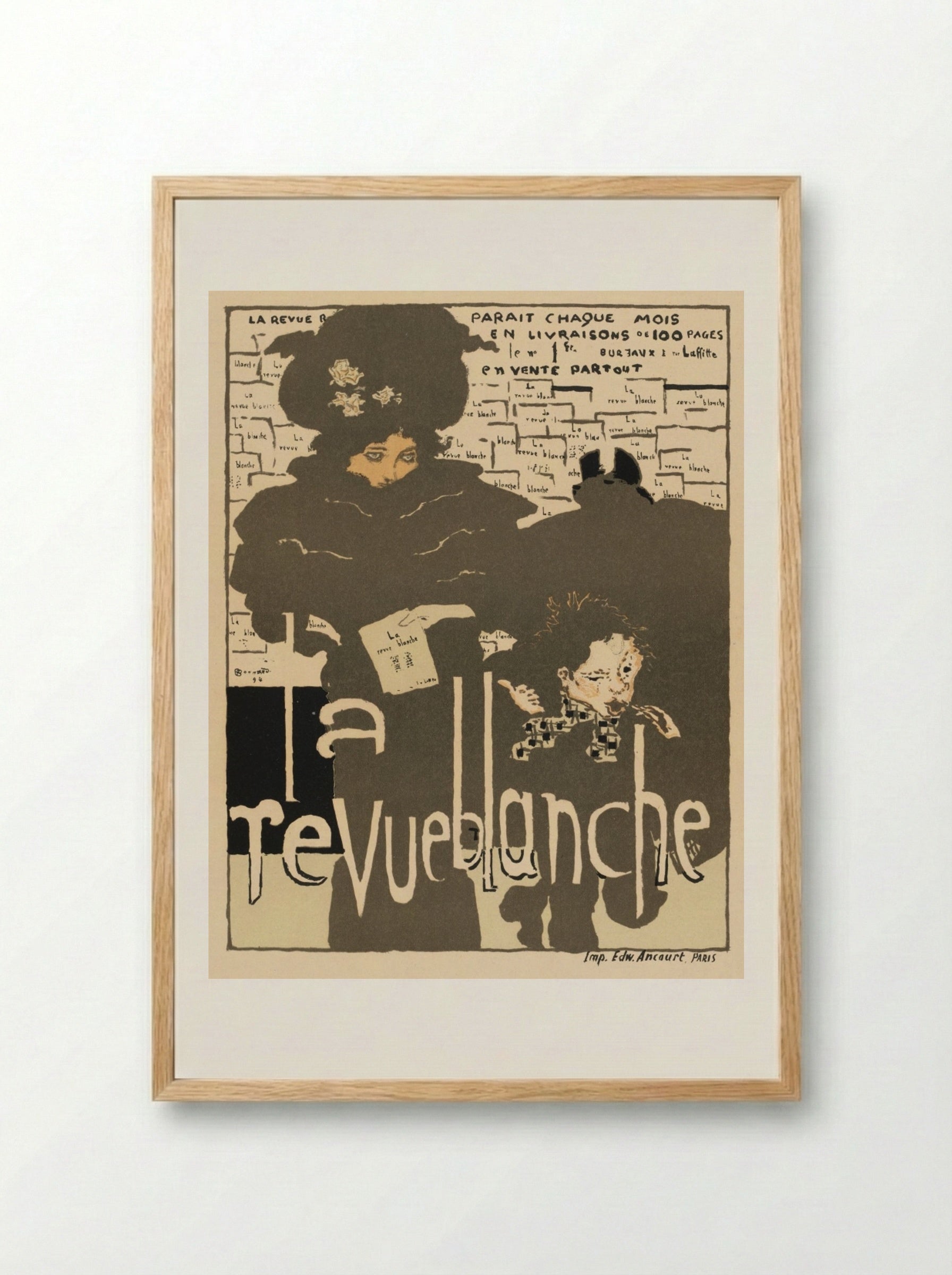 La Revue Blanche - Pierre Bonnard - Framed Print Wood