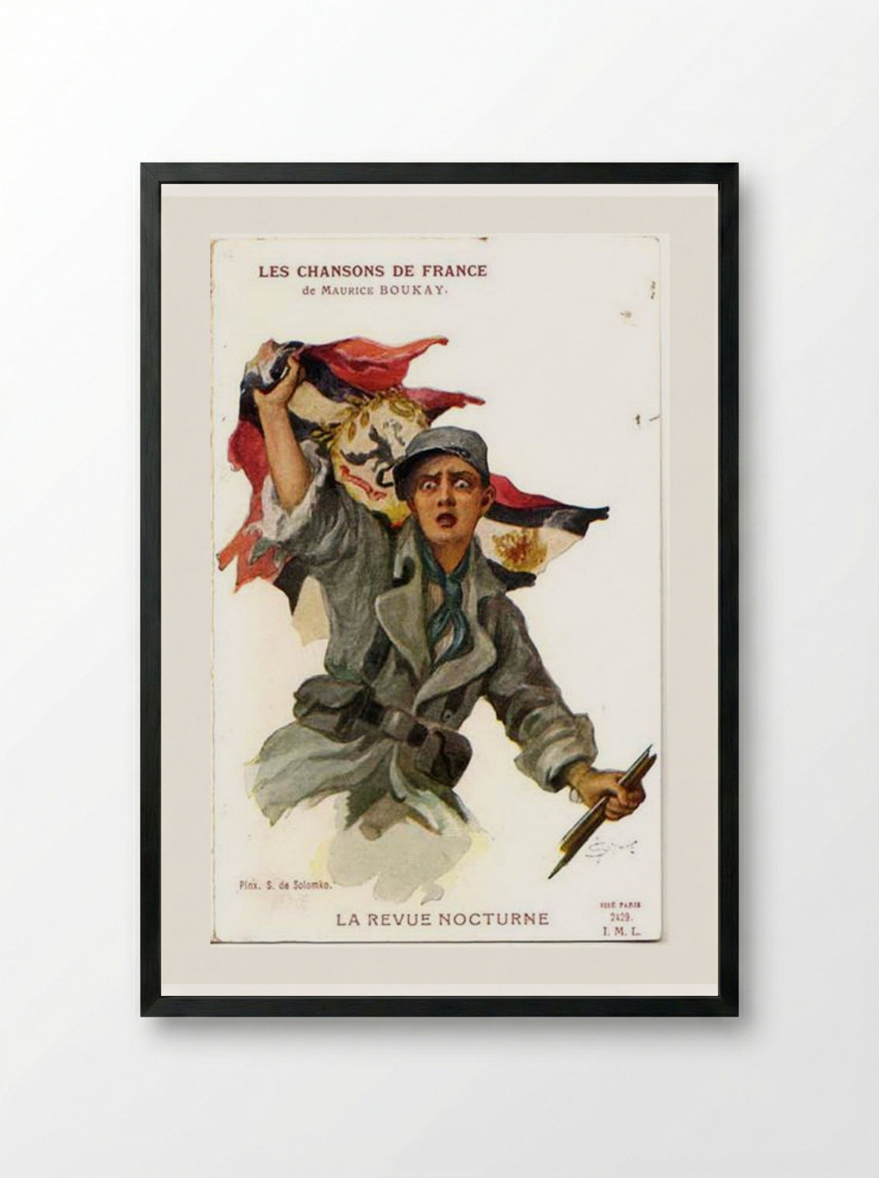 La Revue Nocturne - Sergey Solomko - Framed Print Black