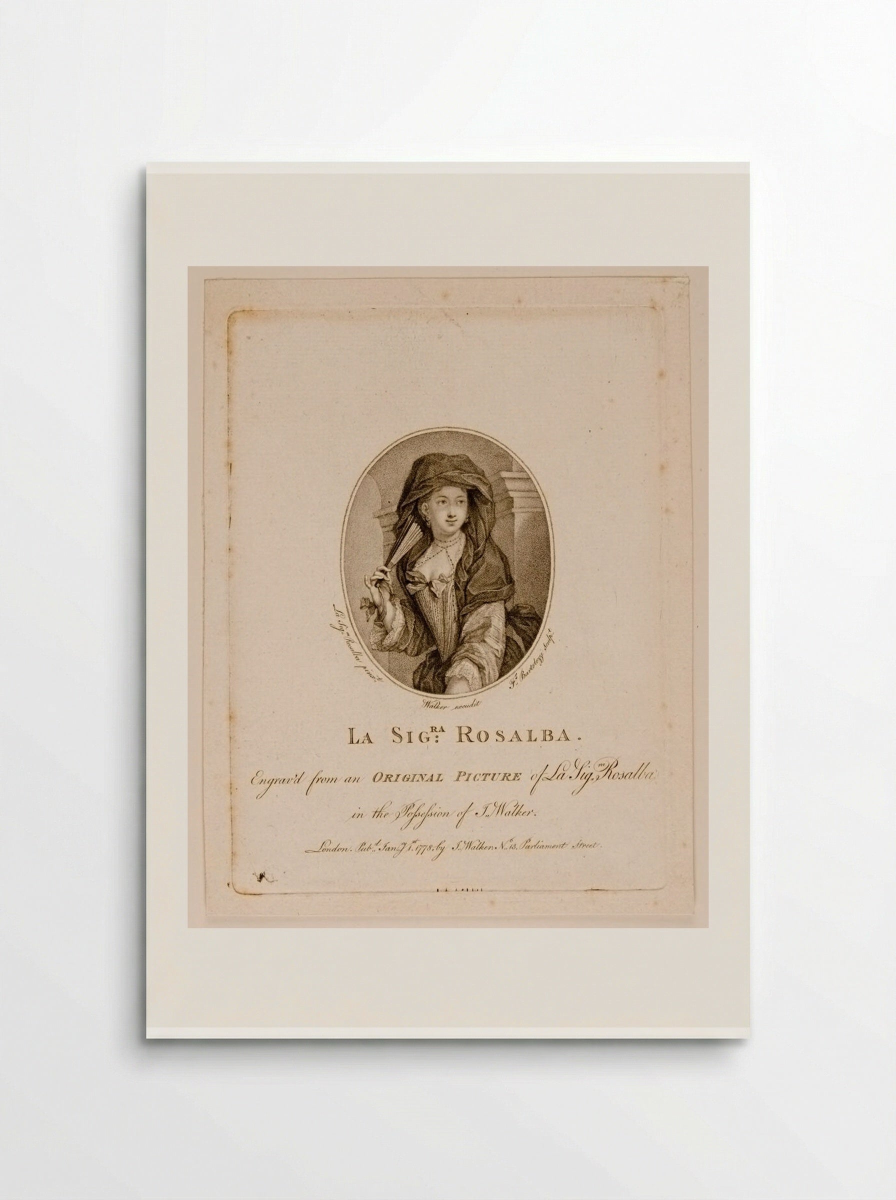 La Sigra Rosalba - Francesco Bartolozzi - Poster