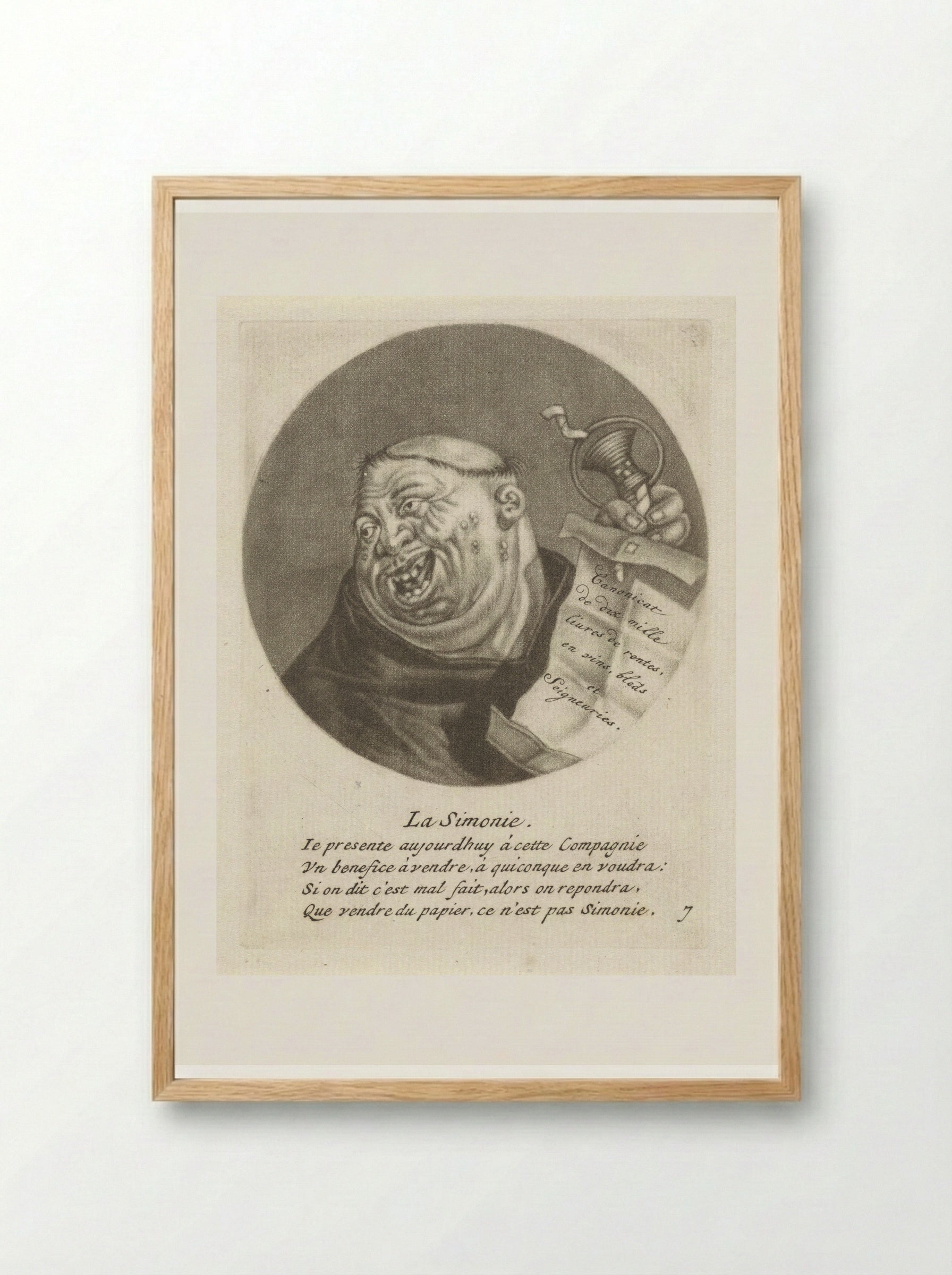 La Simonie - Jacob Gole - Framed Print Wood