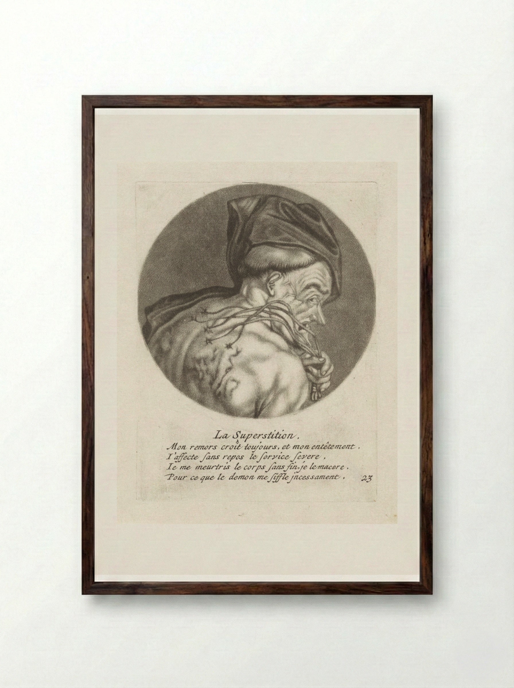 La Superstition - Jacob Gole - Framed Print Dark Wood