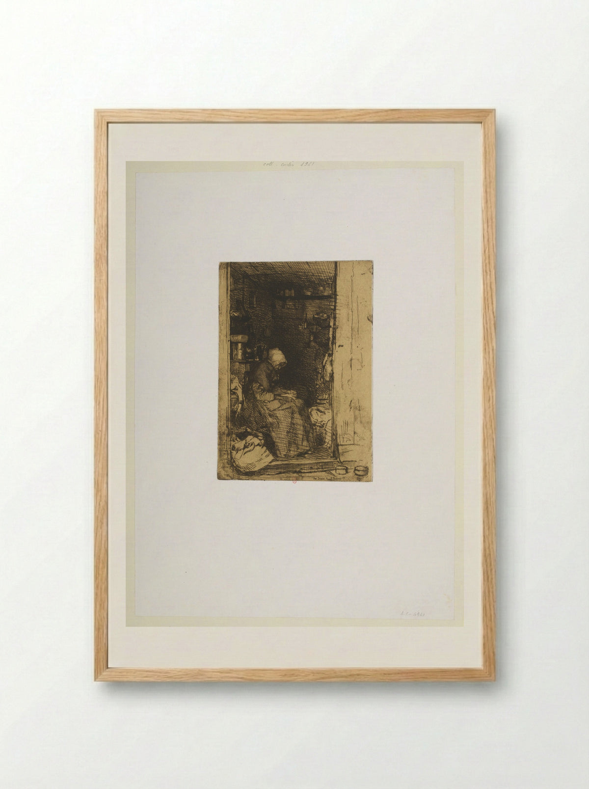 La Vieille aux Loques - James Abbott McNeill Whistler - Framed Print Wood