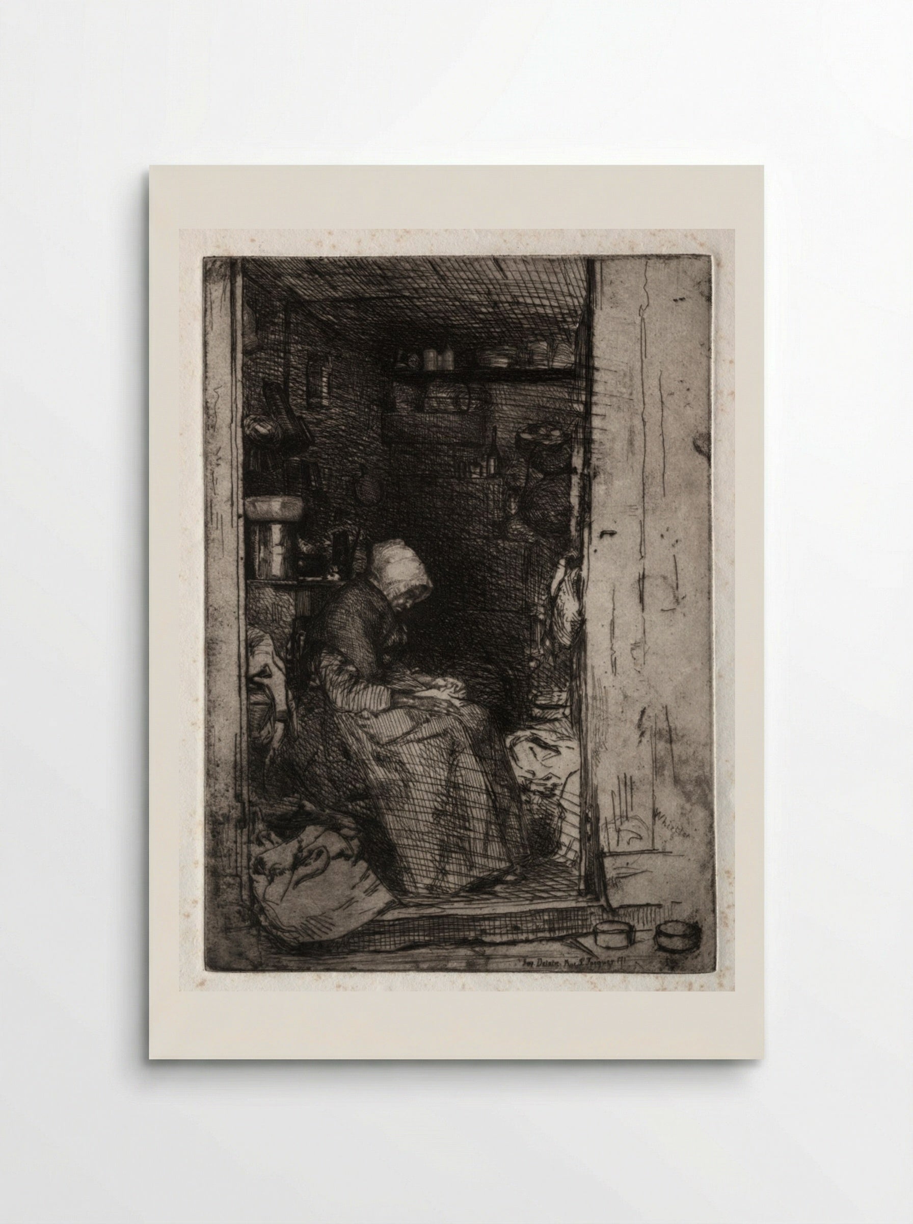 La Vieille aux Loques - James McNeill Whistler - Poster