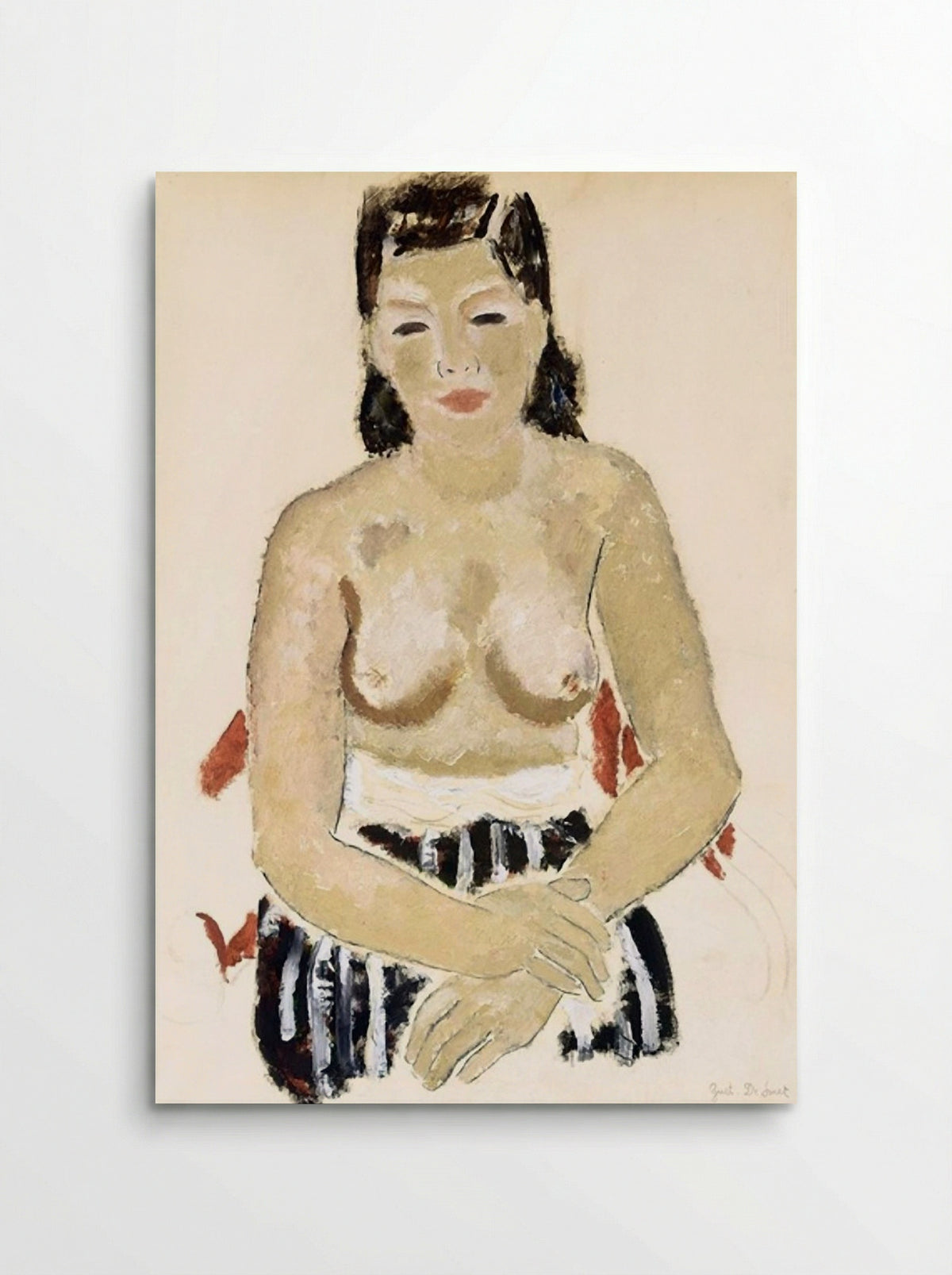 La jupe rayée - Gustave de Smet - Poster