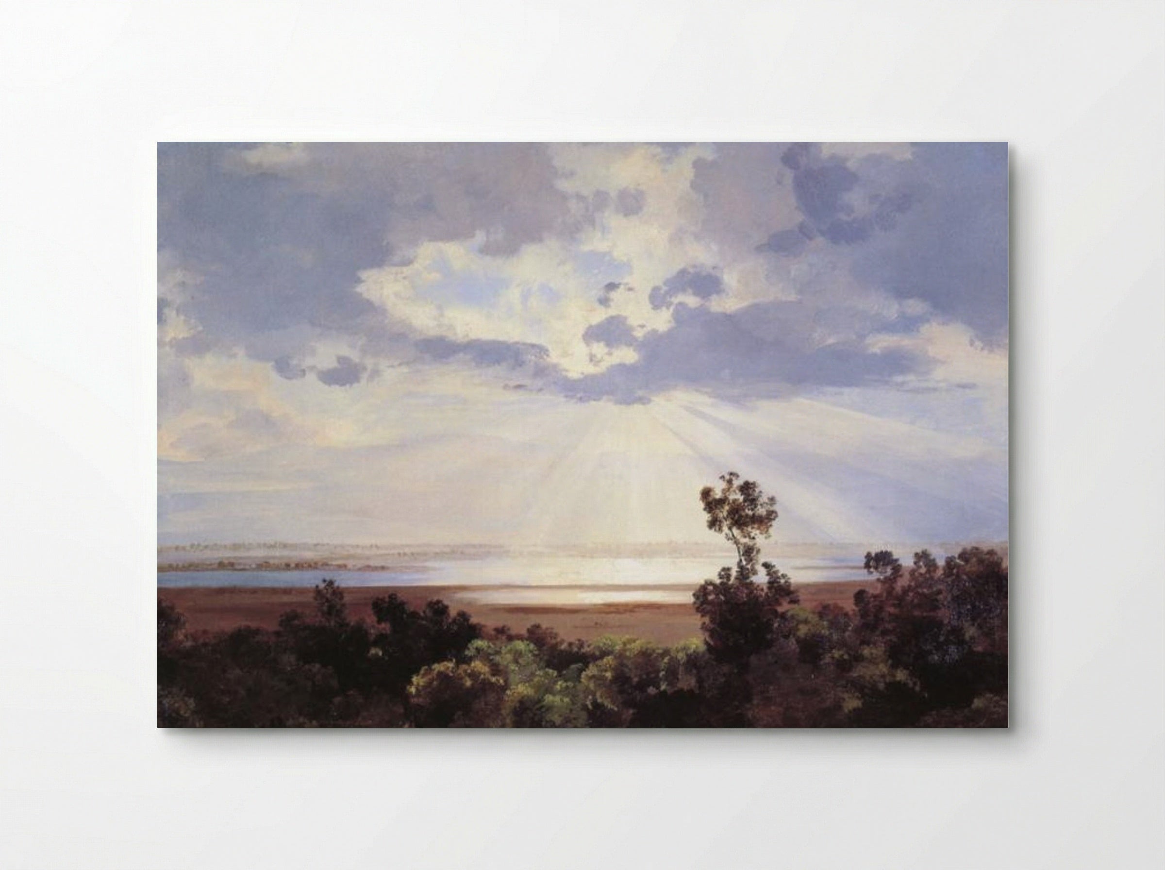 La puesta del sol - José María Velasco - Poster