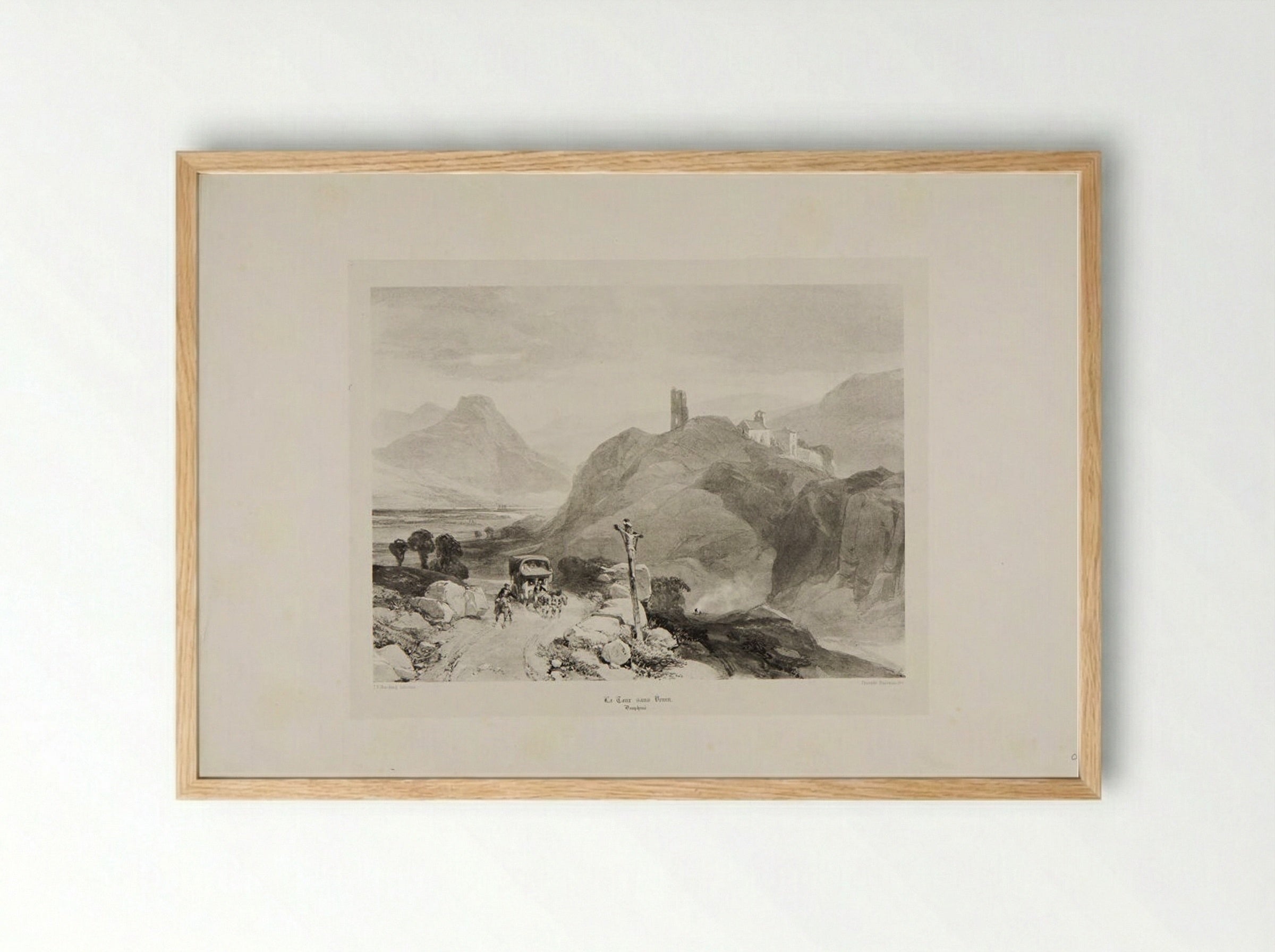 La tour sans Venin - James Duffield Harding - Framed Print Wood
