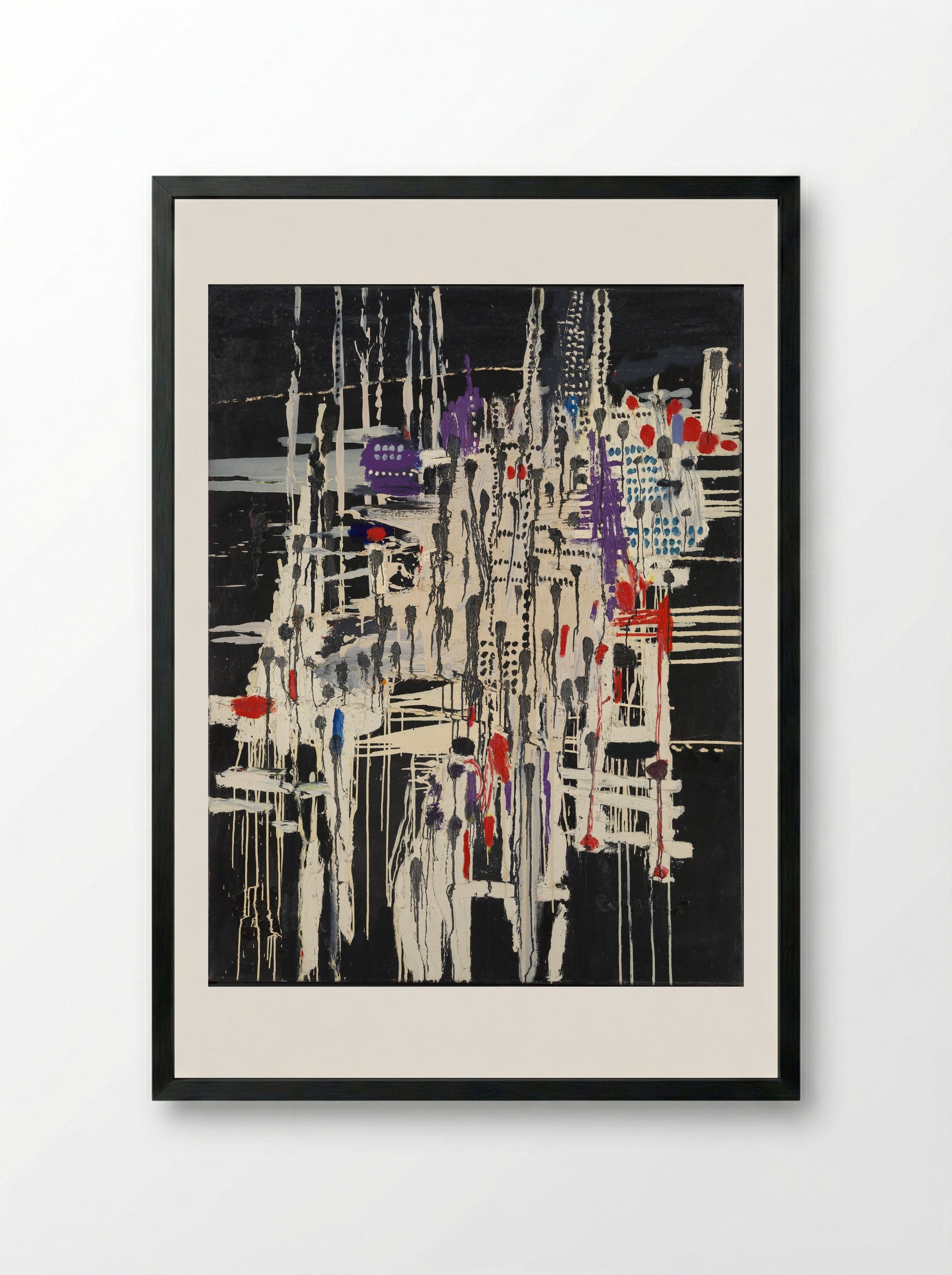 La ville noyée - Constant Nieuwenhuys - Framed Print Black