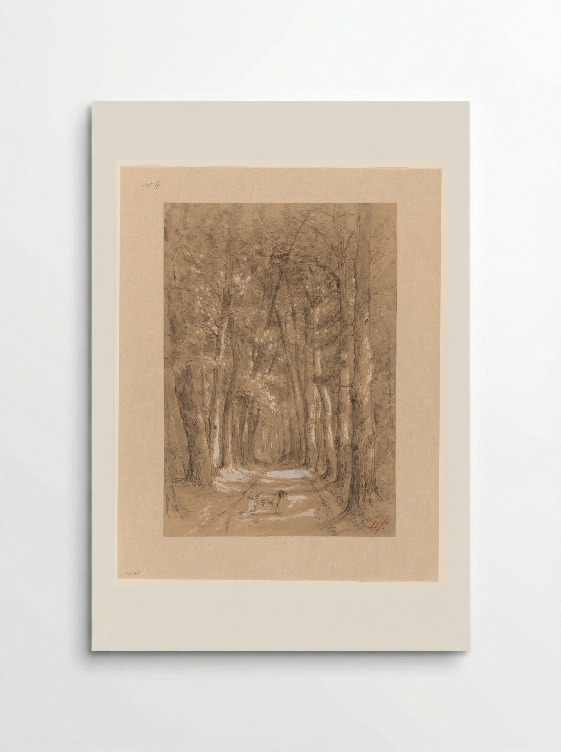 Laan tussen bomen - Johannes Warnardus Bilders - Poster