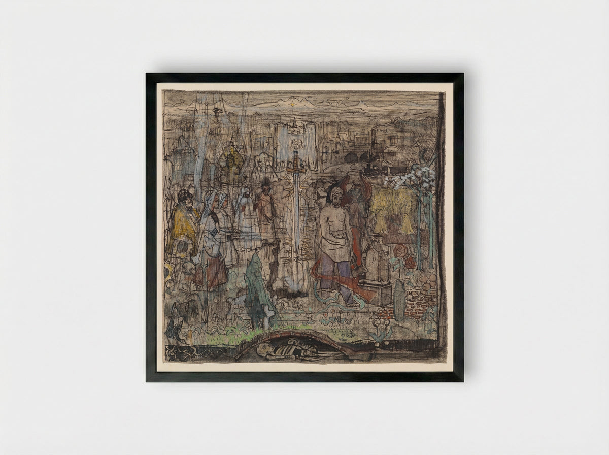 Laatste oordeel - Edzard Koning - Framed Print Black