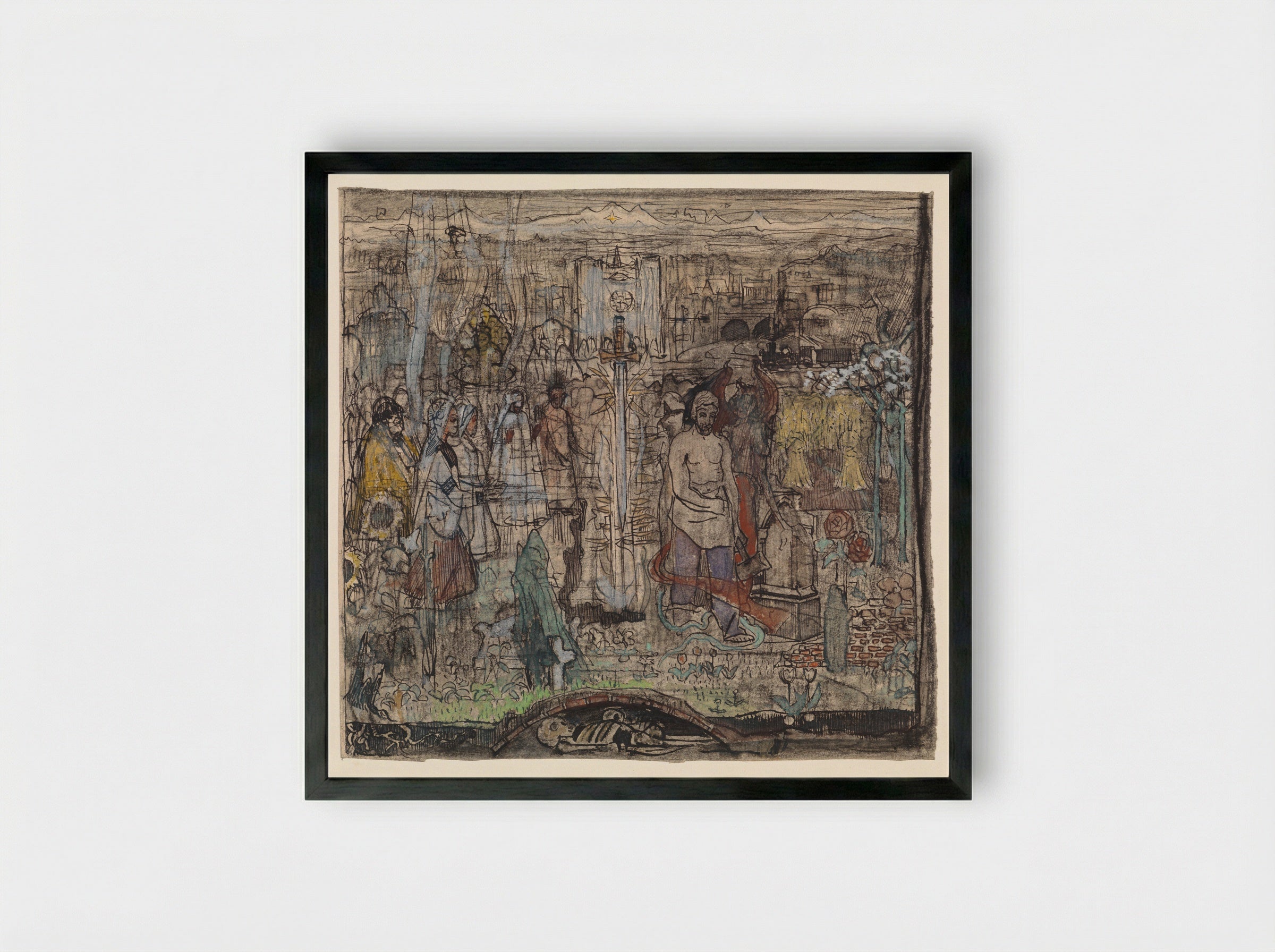 Laatste oordeel - Edzard Koning - Framed Print Black