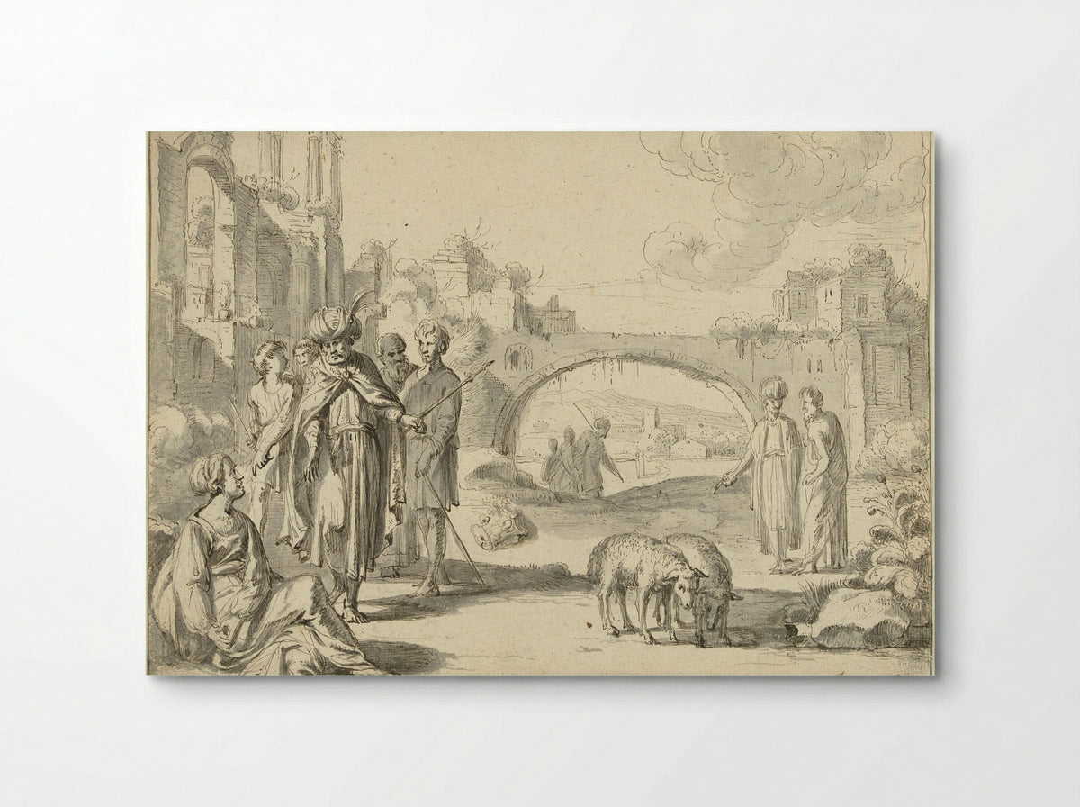 Laban Searching for his Idols in the Tent of Rachel - Jan Symonsz Pynas - Poster