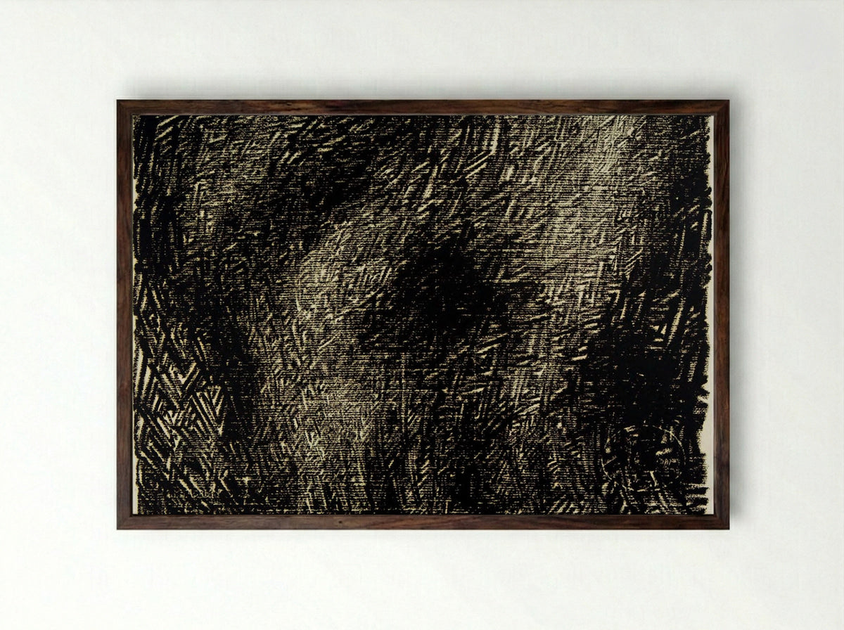 Labyrinth - Martin Kline - Framed Print Dark Wood