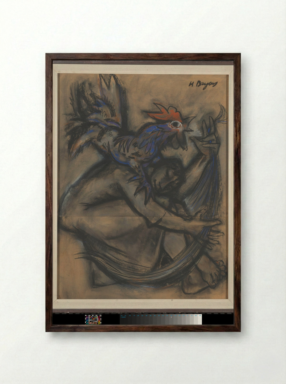 Lachesis - Han Bayens - Framed Print Dark Wood