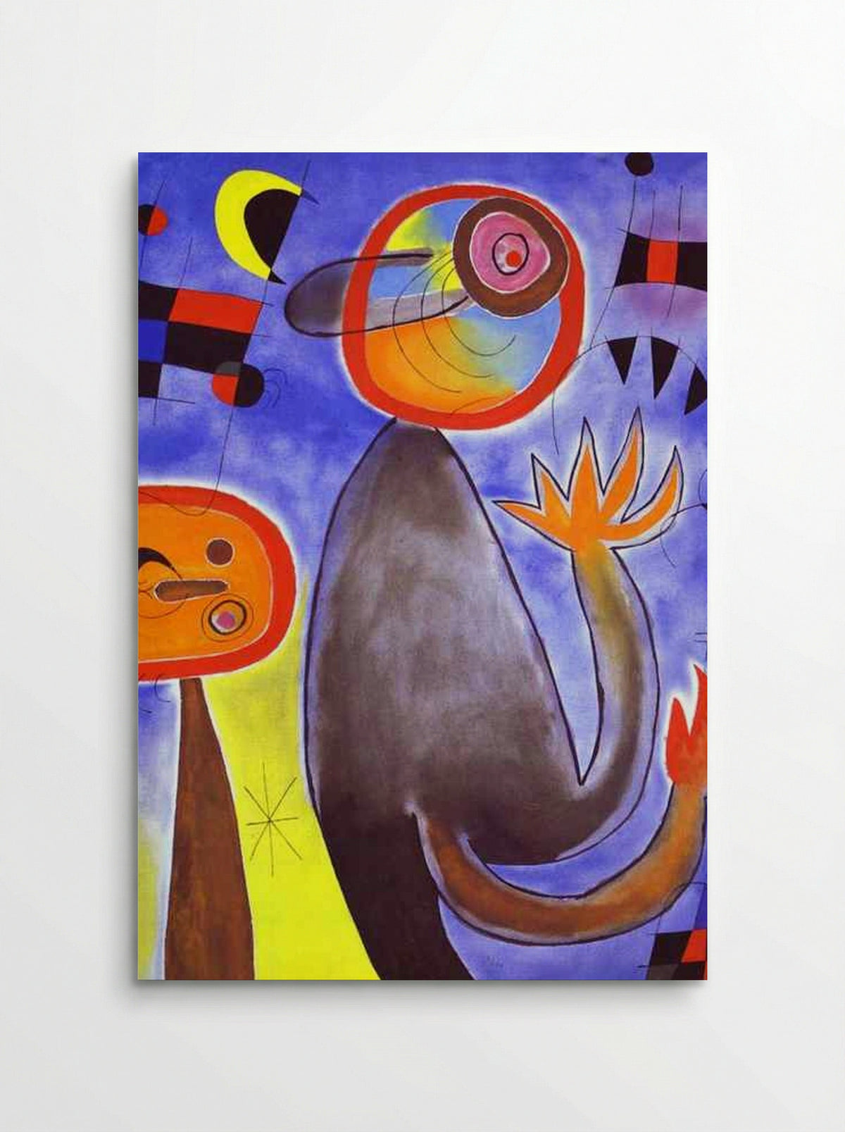 Ladders Cross the Blue Sky in a Wheel of Fire - Joan Miró - Poster