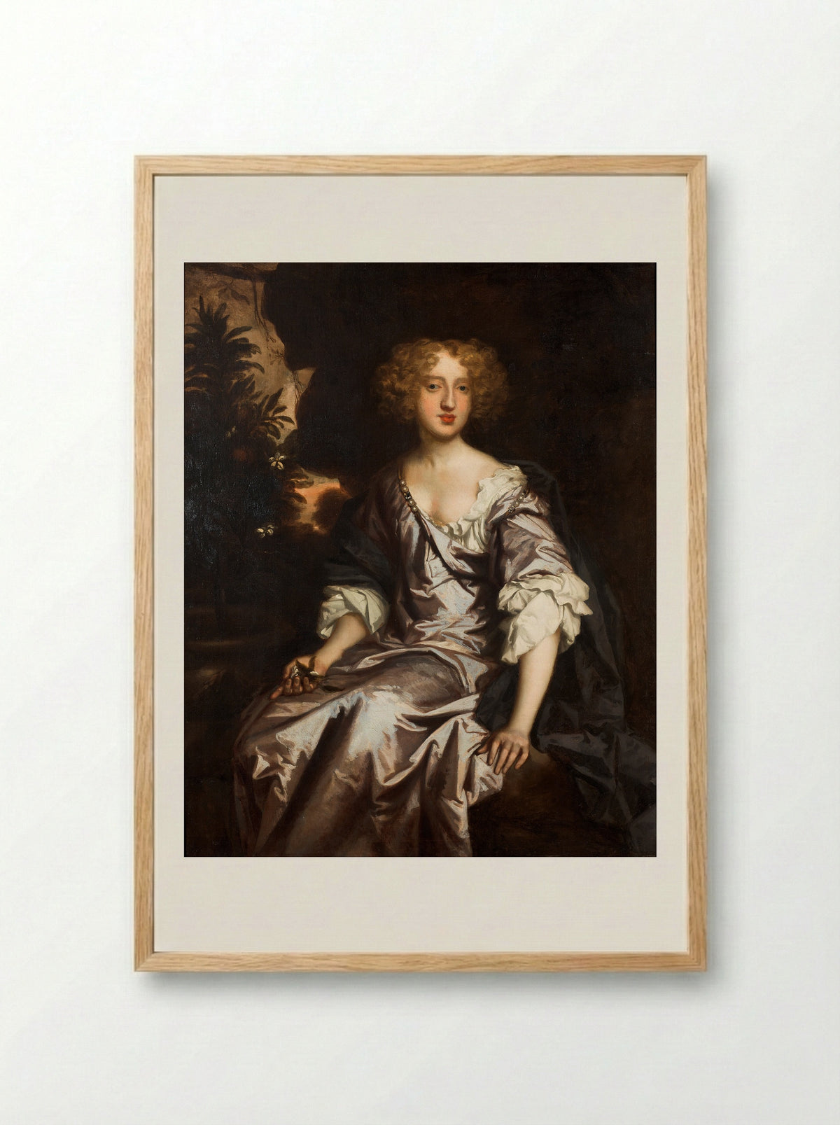 Lady Elizabeth Spelman - Sir Peter Lely - Framed Print Wood
