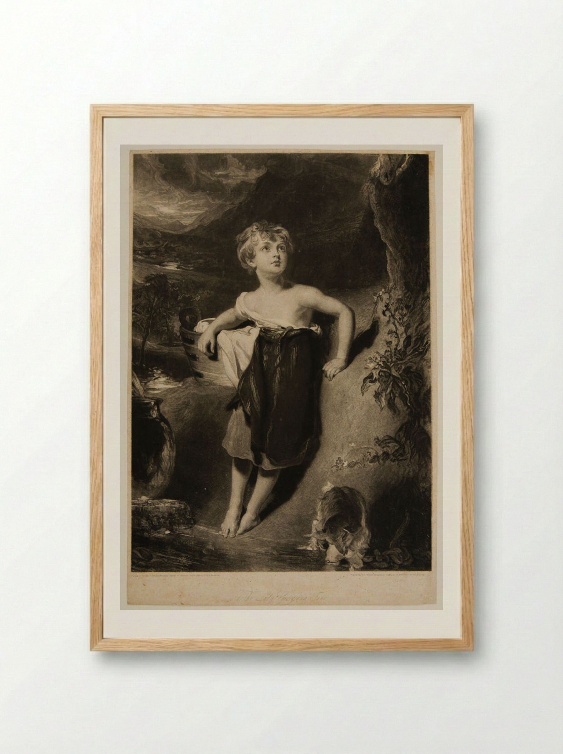 Lady Georgiana Fane - Charles Turner - Framed Print Wood