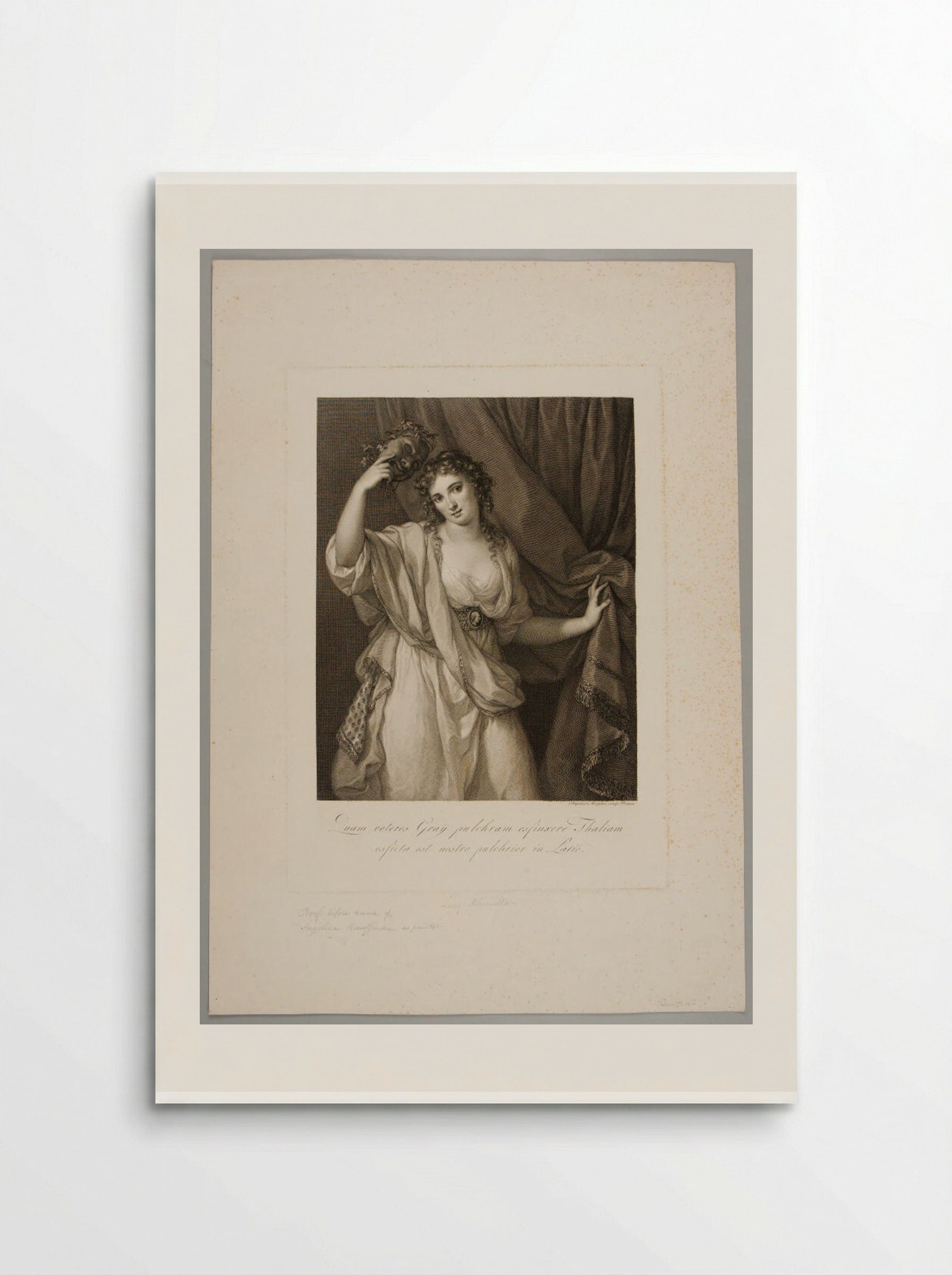 Lady Hamilton, as the Comic Muse - Raphael Morghen - Poster
