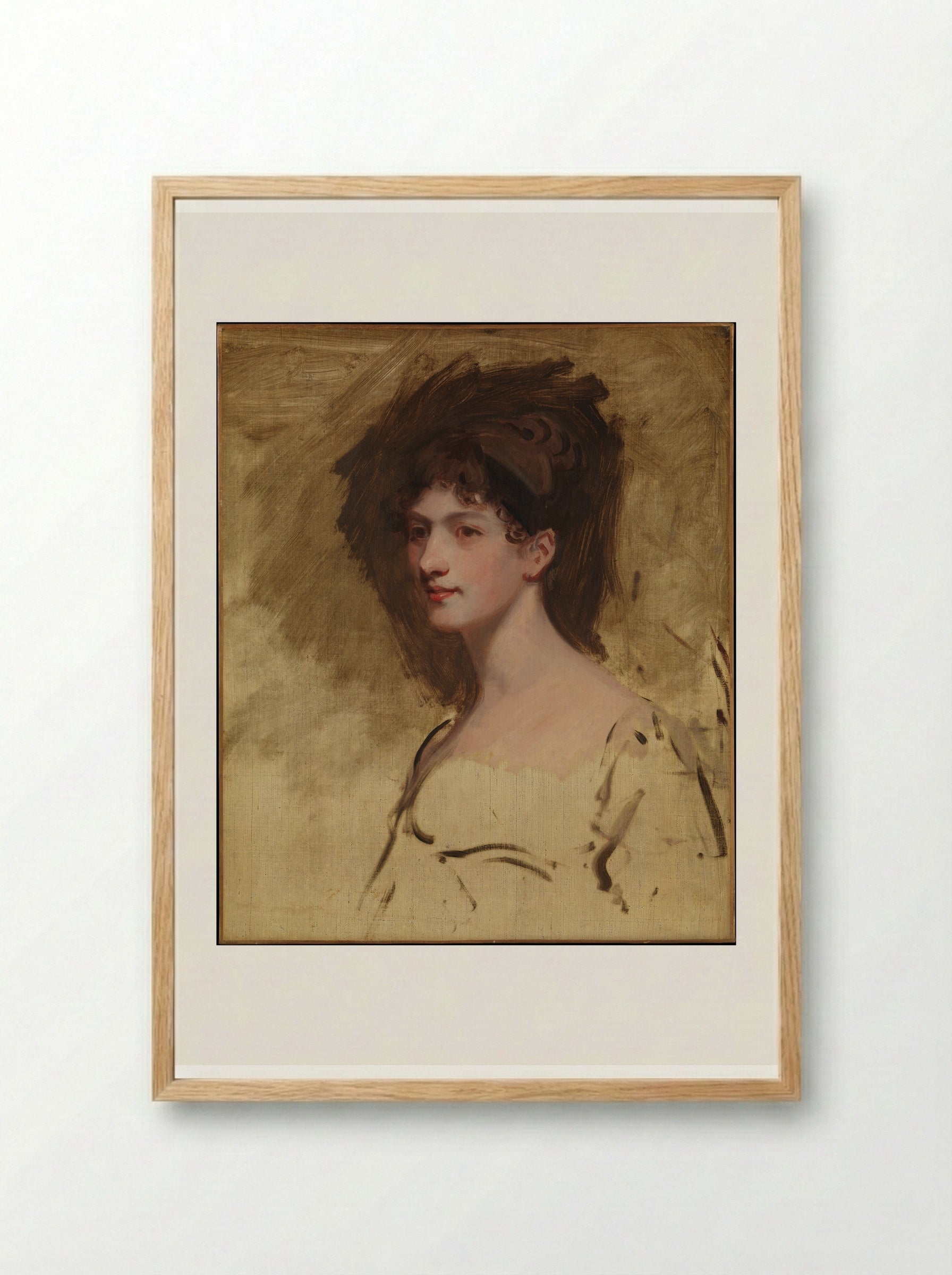 Lady Hester King - John Hoppner - Framed Print Wood