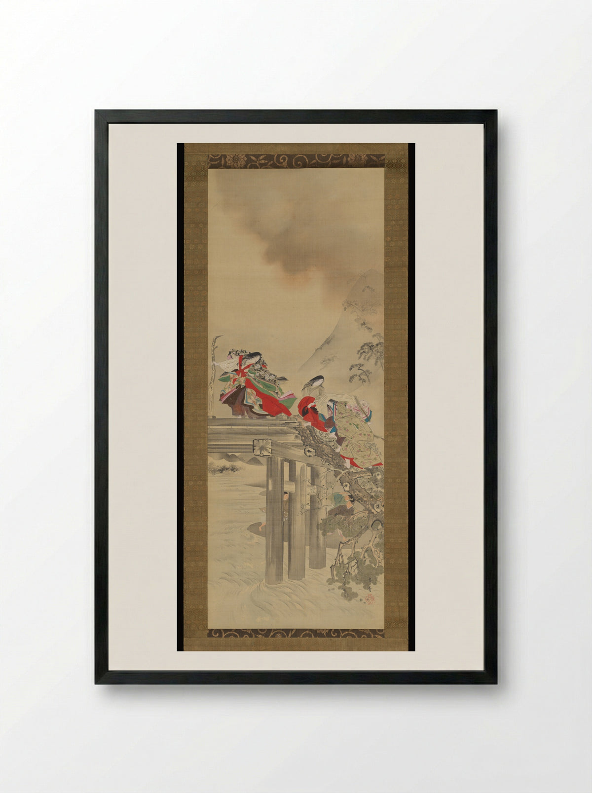Lady Iga - Kikuchi Yōsai - Framed Print Black