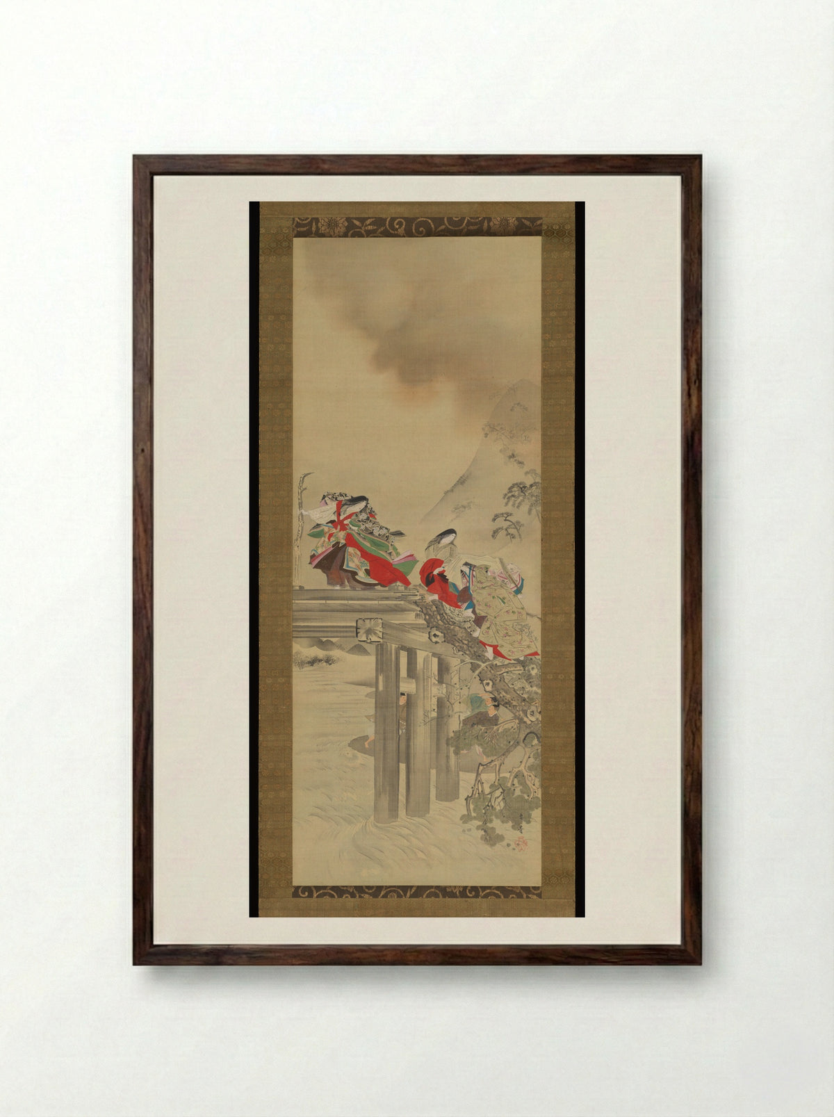 Lady Iga - Kikuchi Yōsai - Framed Print Dark Wood