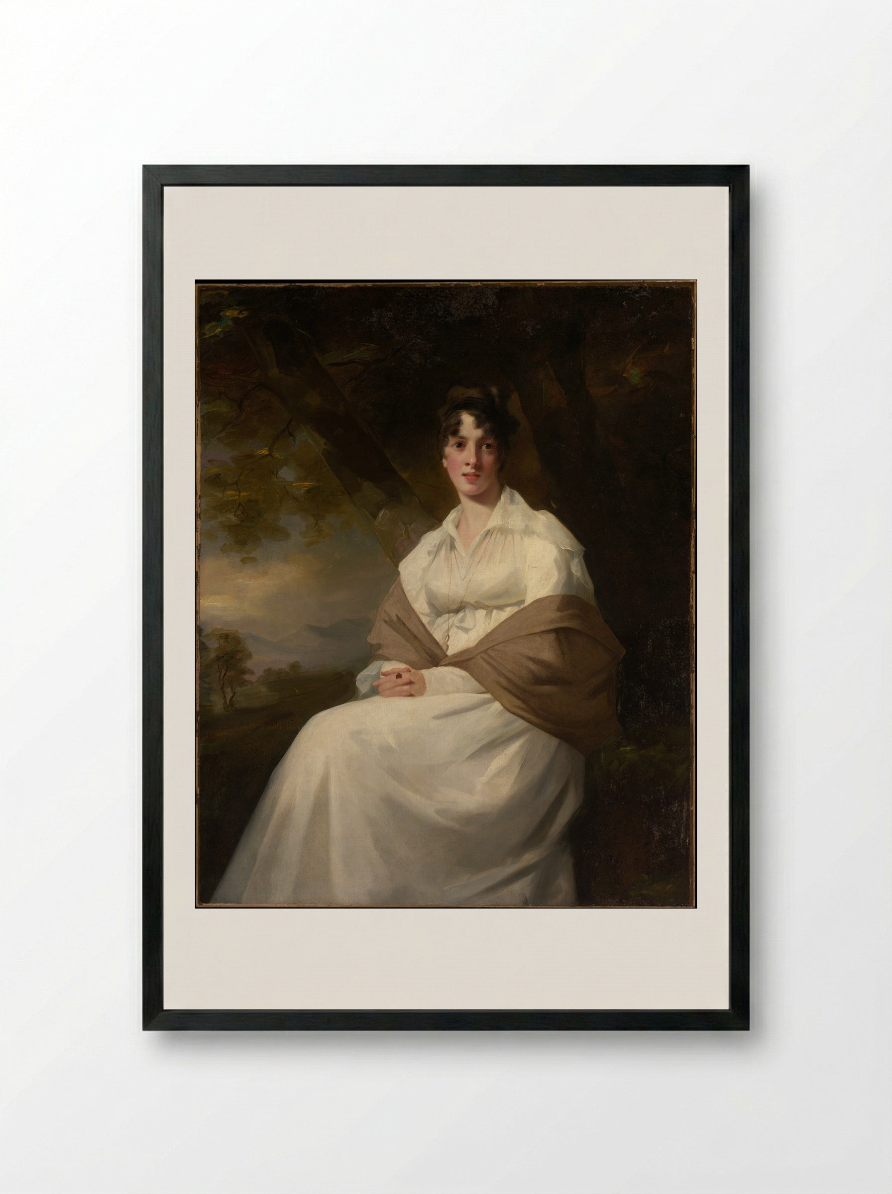 Lady Maitland (Catherine Connor) - Sir Henry Raeburn - Framed Print Black