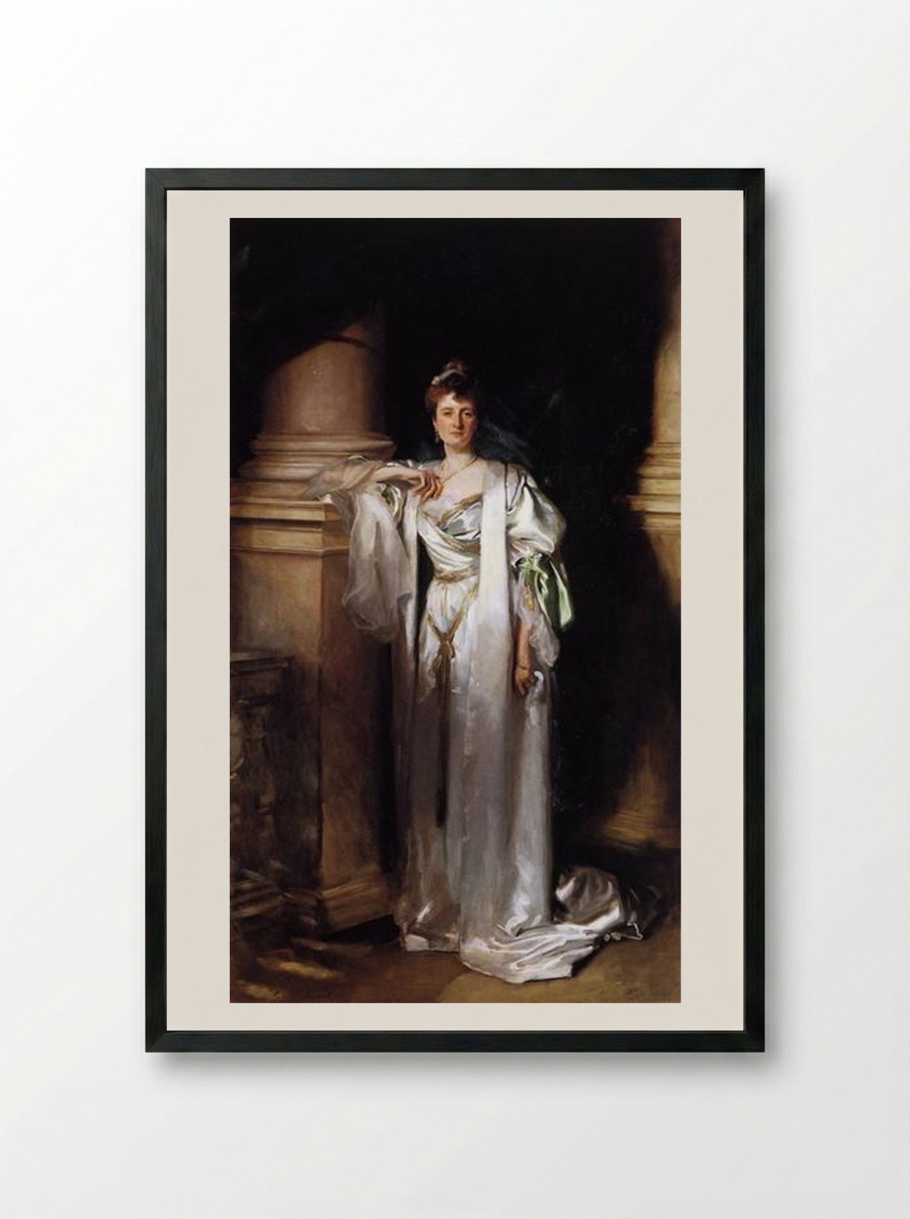 Lady Margaret Spicer - John Singer Sargent - Framed Print Black