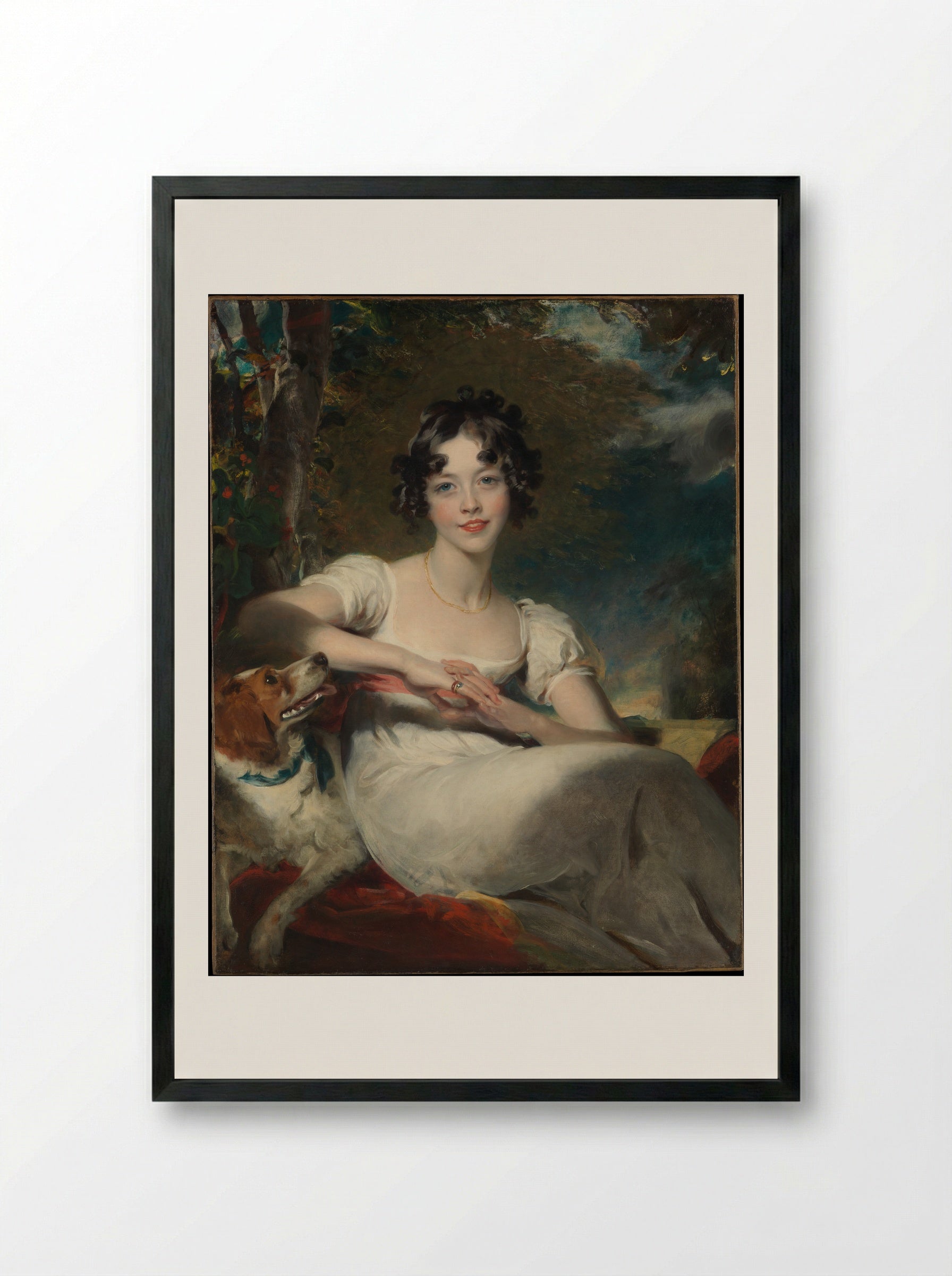 Lady Maria Conyngham - Sir Thomas Lawrence - Framed Print Black