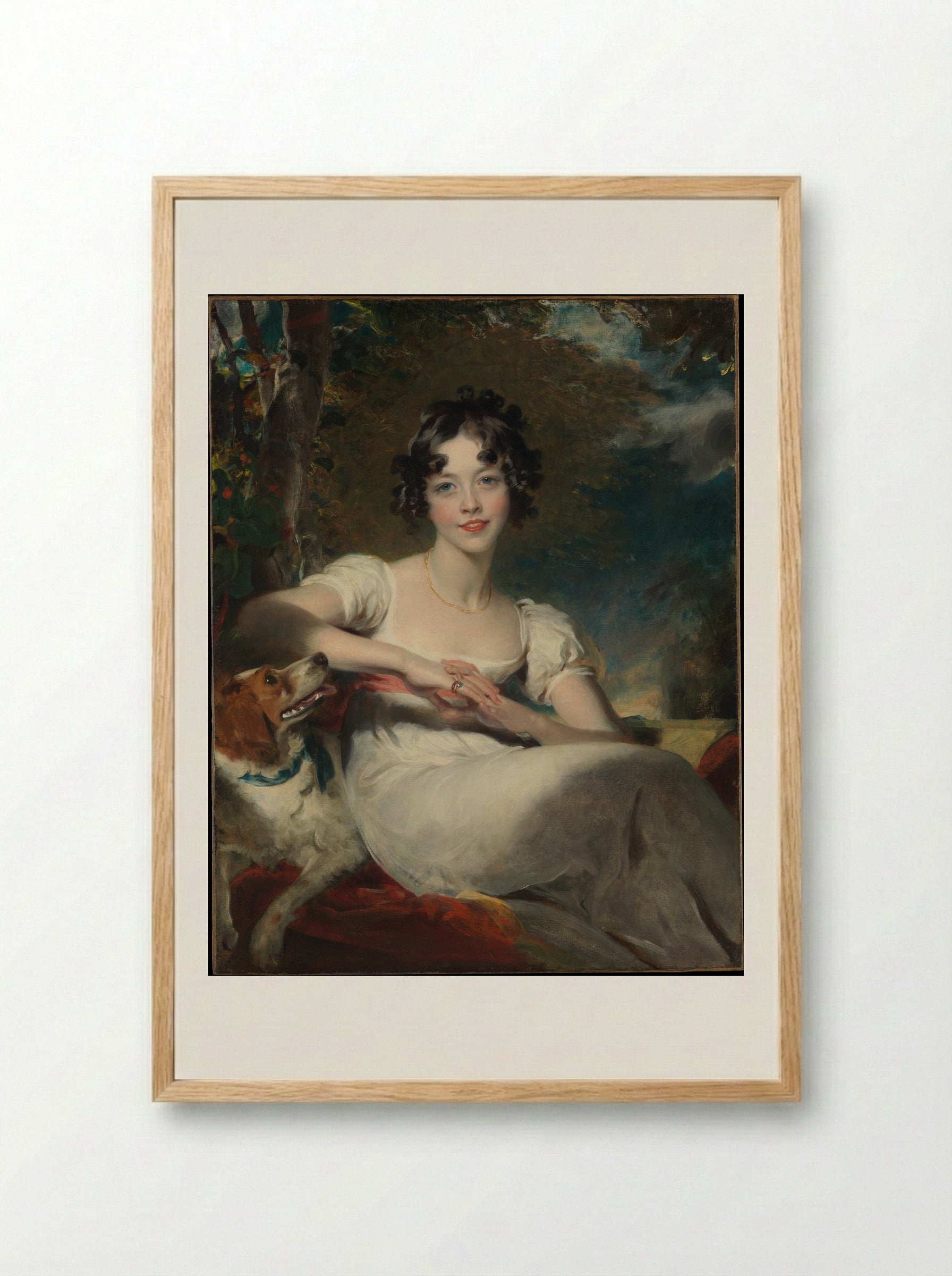 Lady Maria Conyngham - Sir Thomas Lawrence - Framed Print Wood