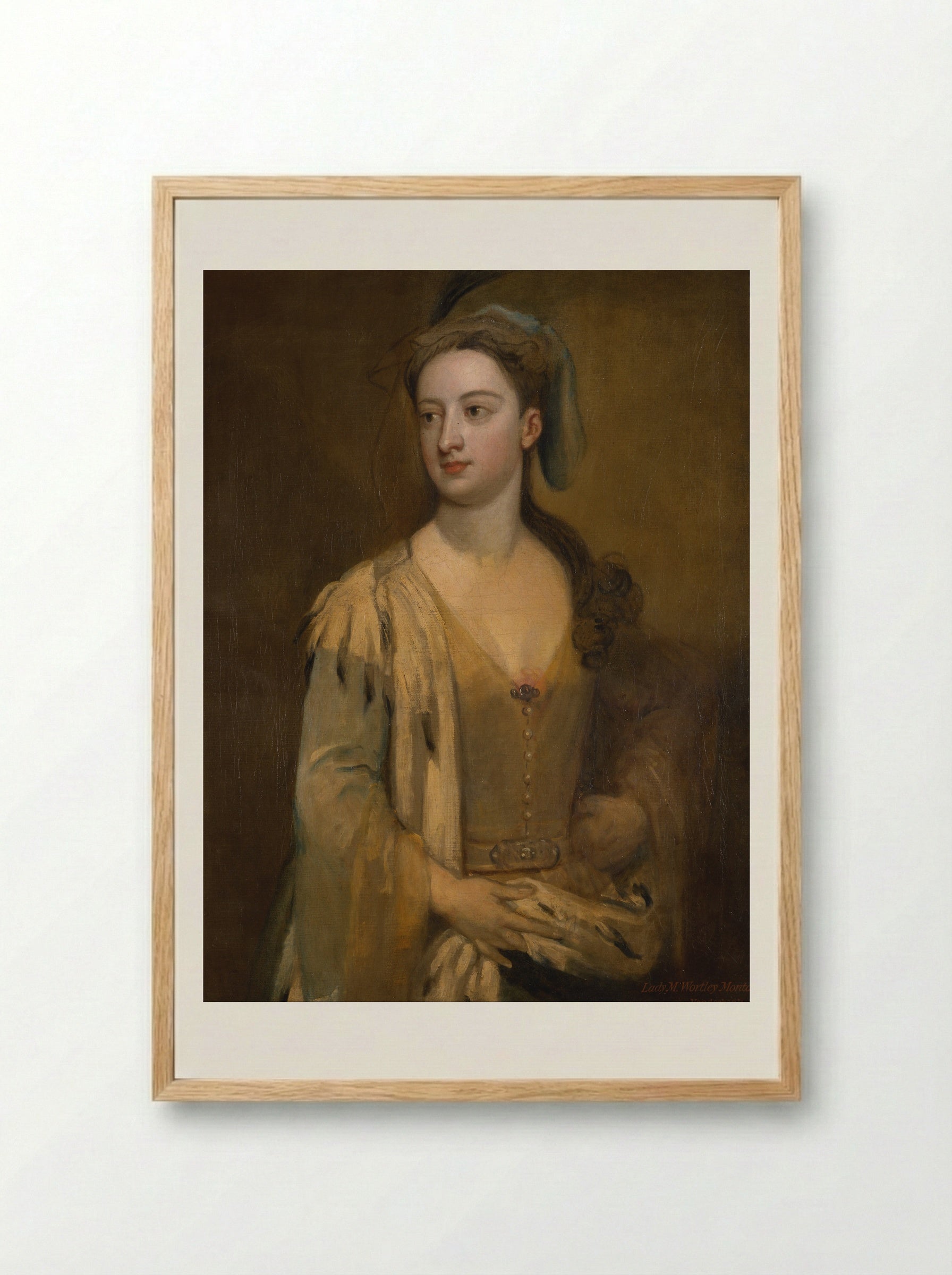 Lady Mary Berkeley - Sir Godfrey Kneller - Framed Print Wood