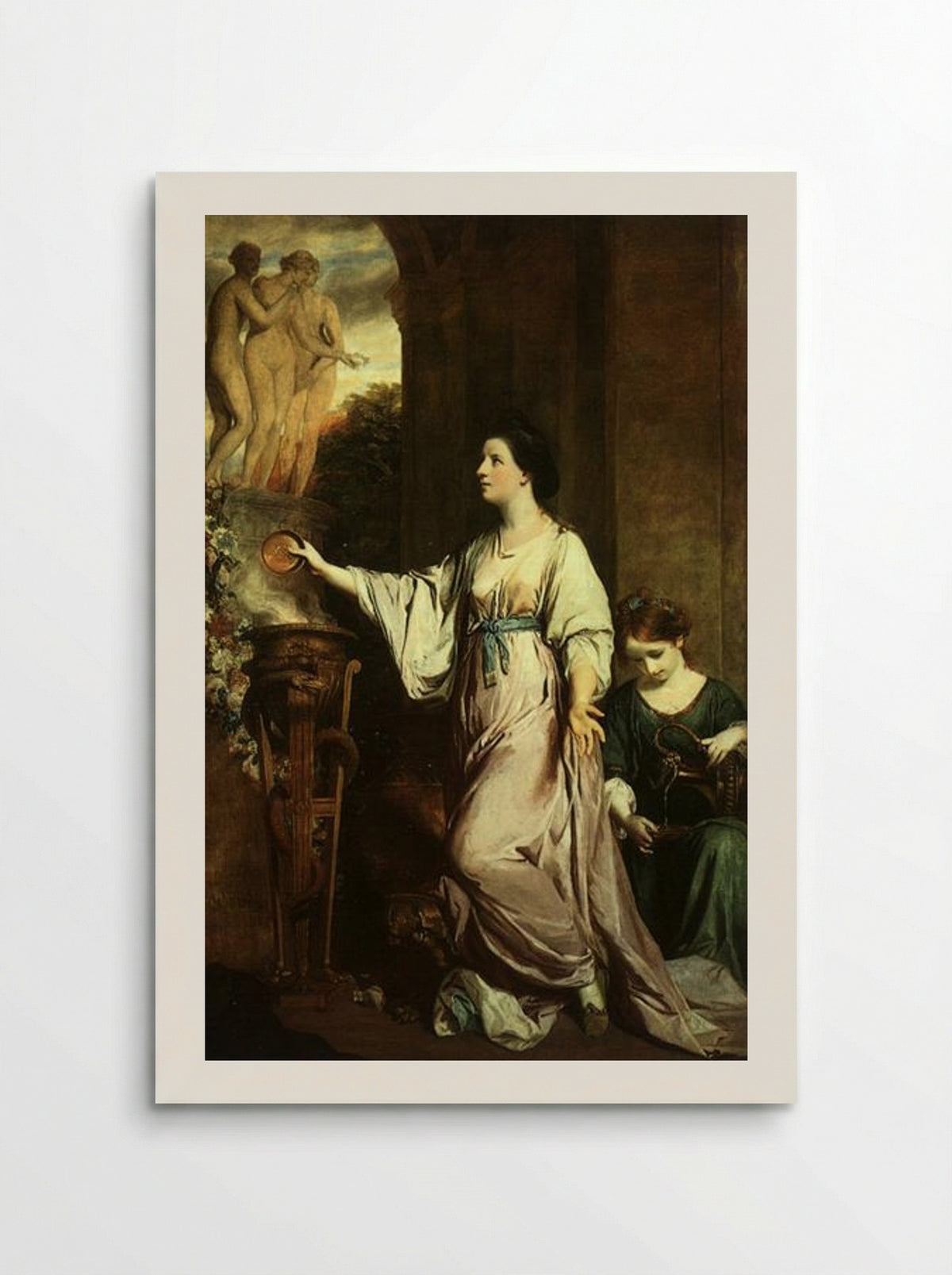 Lady Sarah Bunbury Sacrificing to the Graces - Joshua Reynolds - Poster