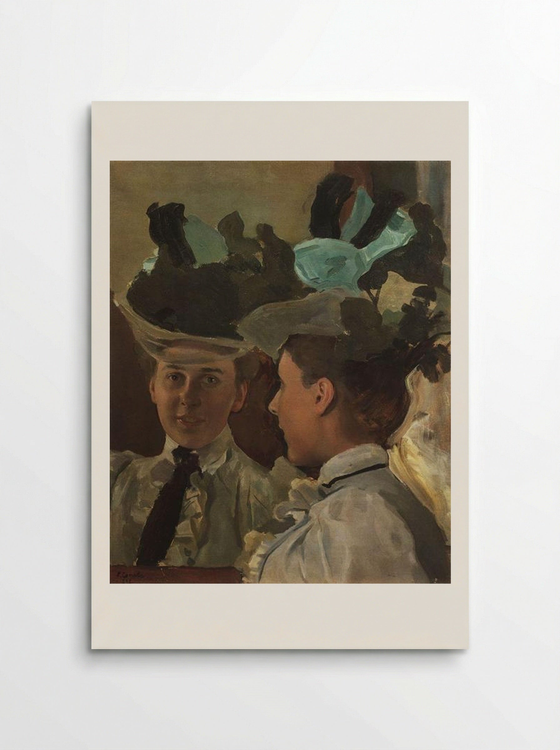 Lady at the Mirror - Konstantin Somov - Poster