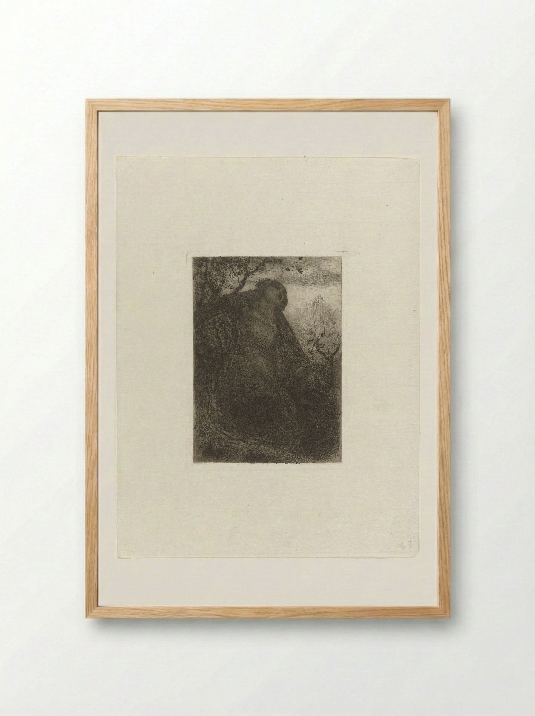 Lady of Shalott (Woman under a Tree) - Matthijs Maris - Framed Print Wood