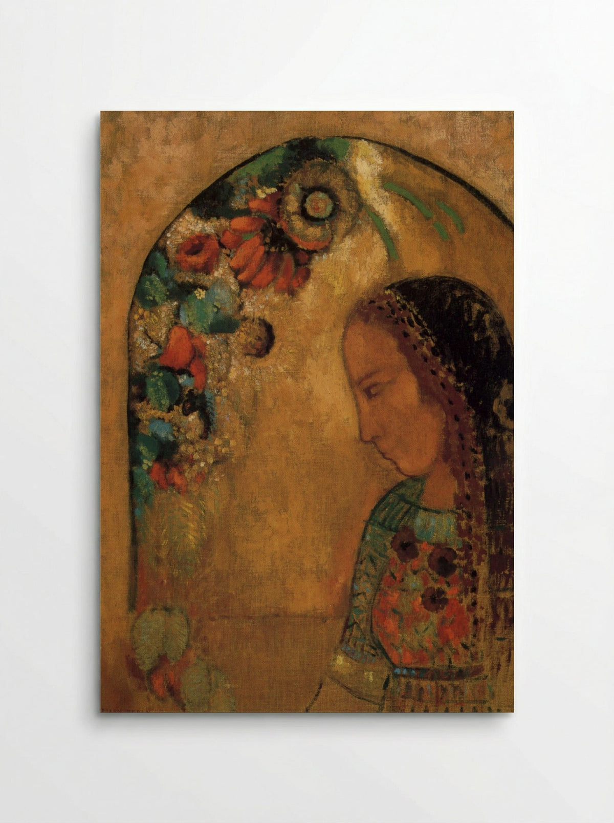 Lady of the Flowers - Odilon Redon - Poster