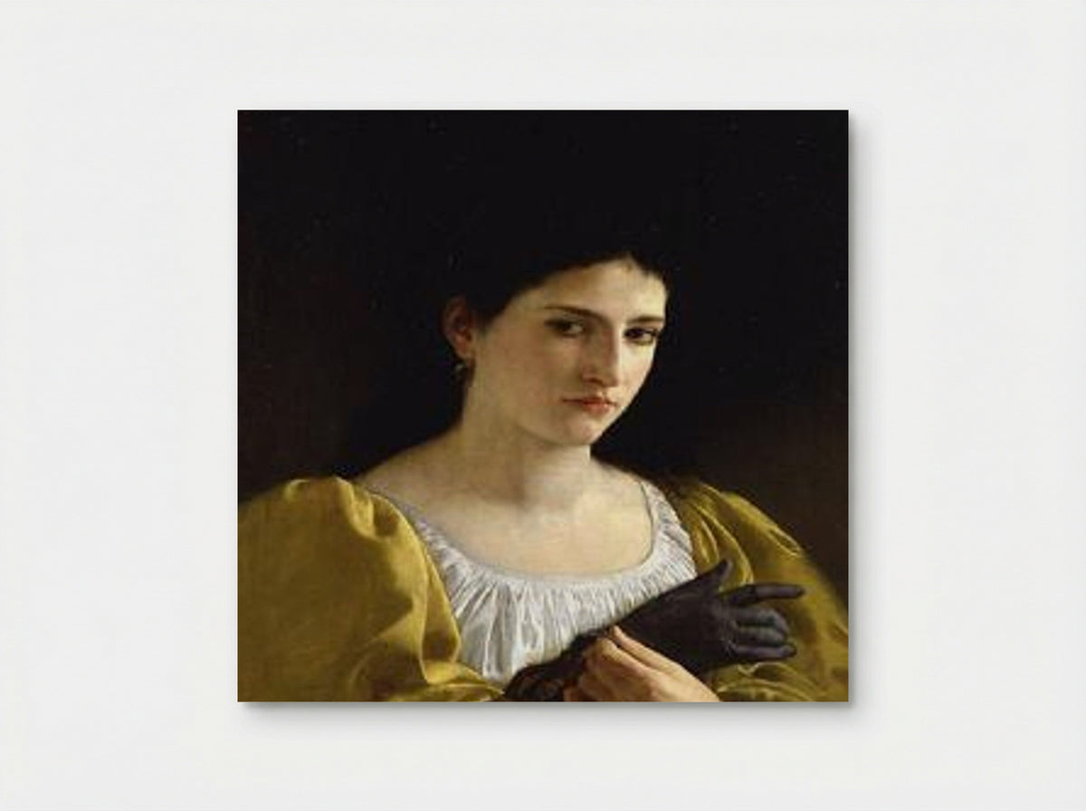 Lady with Glove - William-Adolphe Bouguereau - Poster